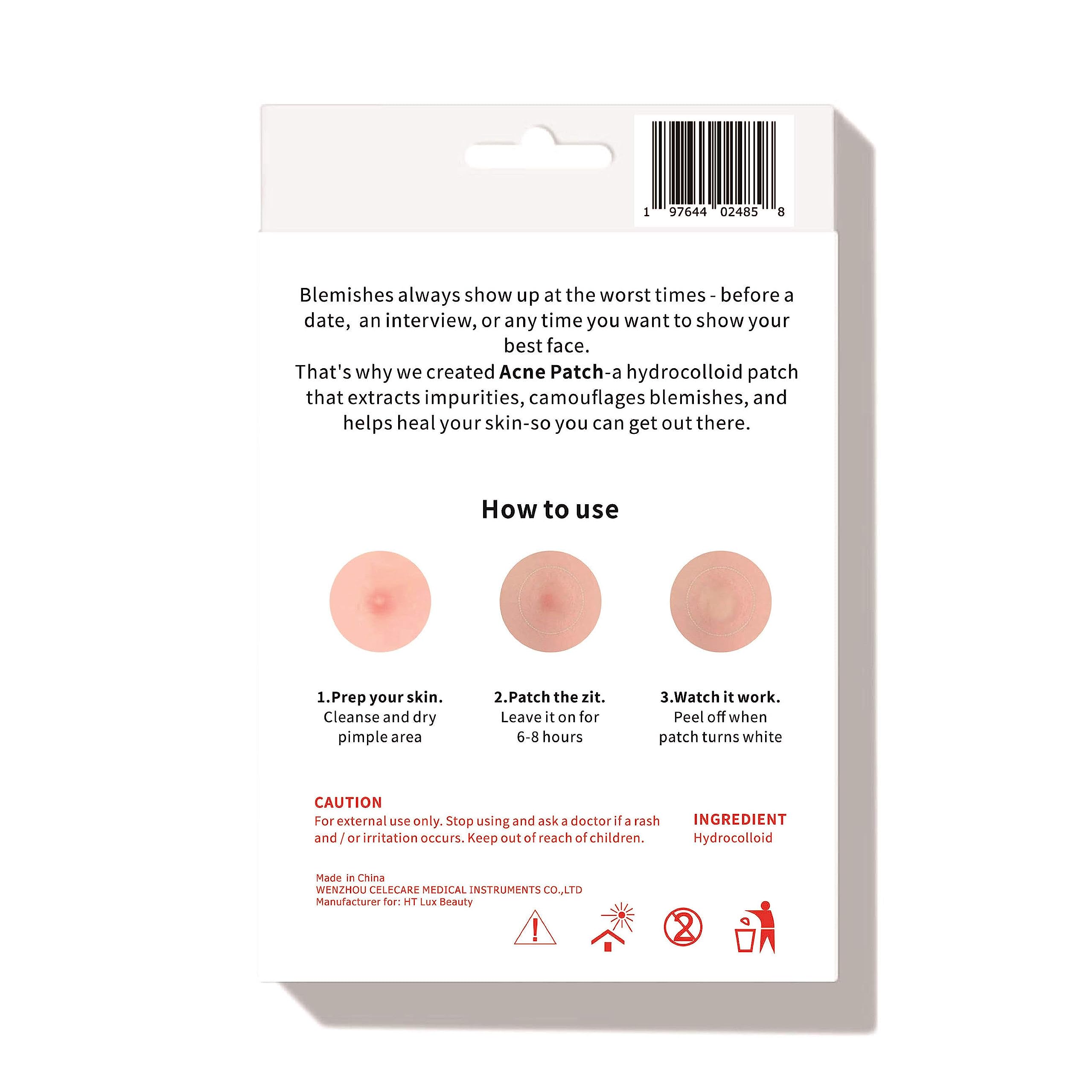 Hydrocolloid Acne Patches for Face - Invisible Pimple Patches for Blemishes & Breakouts, Absorbing Spot Treatment (36 Count, 2 Sizes) | Perfect for Overnight Skin Care & On-the-Go Blemish Cover