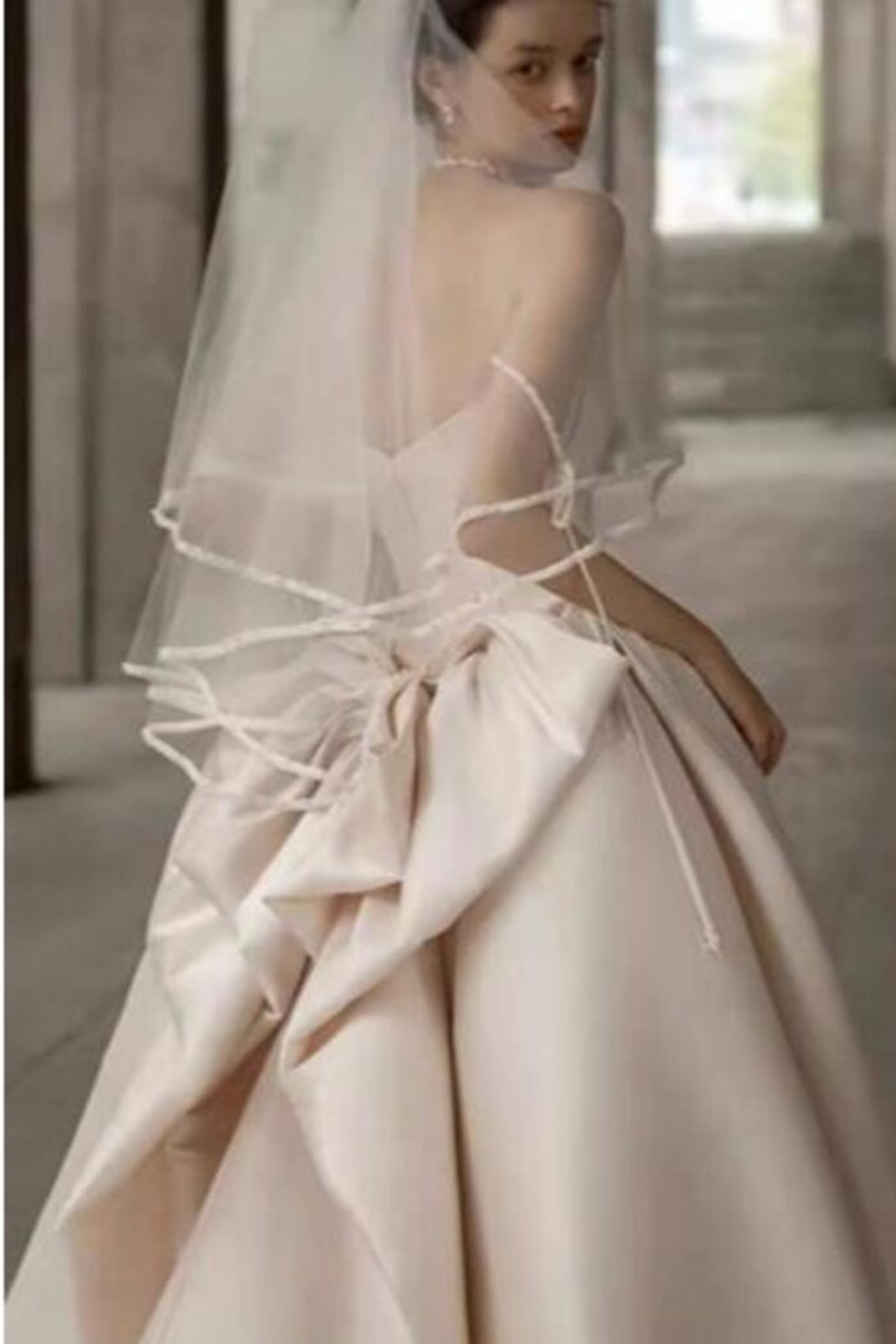 Elegant Champagne A-Line Satin Dress for Women - Perfect for Weddings, Parties & Special Occasions