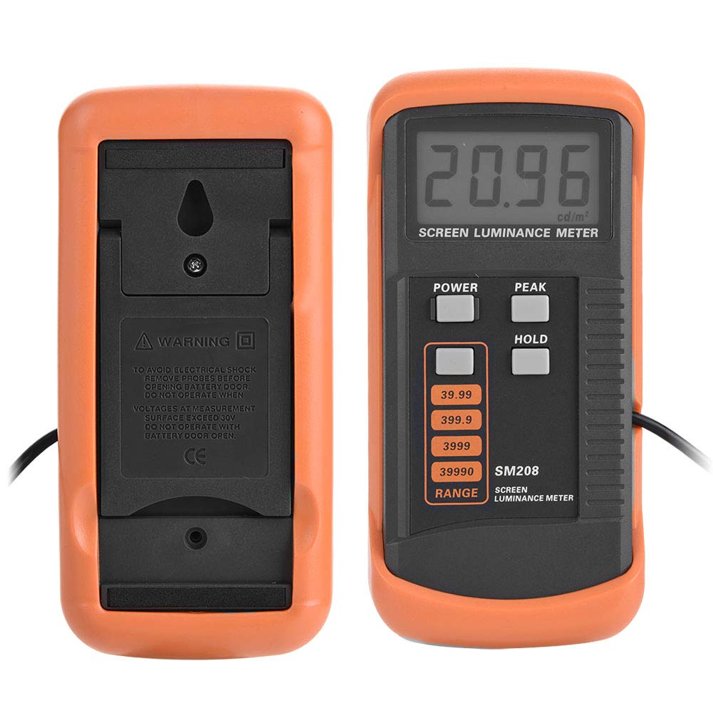 Professional Handheld Lux Light Meter - Digital LCD Screen Luminance Tester for Measuring Brightness (0.01-39990 cd/m²) - Perfect for Photography, Film Production, Indoor Lighting Design & Plant Growth Monitoring
