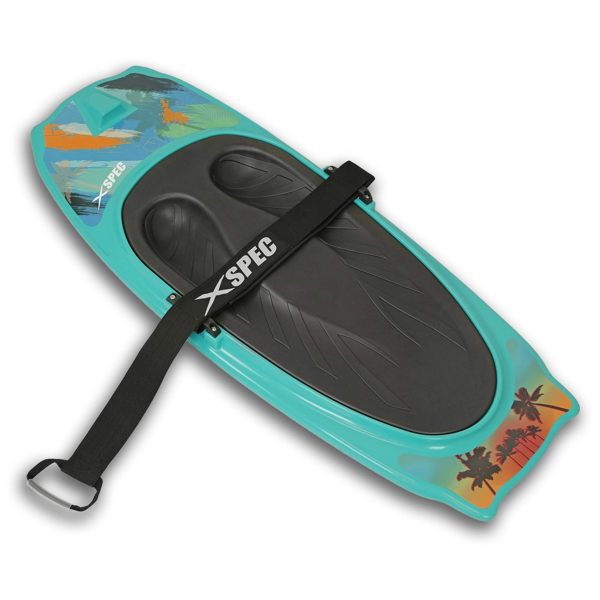 Xspec Kneeboard with Hook Strap - Padded Foam Surface for Knee Surfing, Boating & Waterboarding - Comfortable Support for Kids, Teens & Adults - Perfect for Water Sports, Fishing & Outdoor Activities