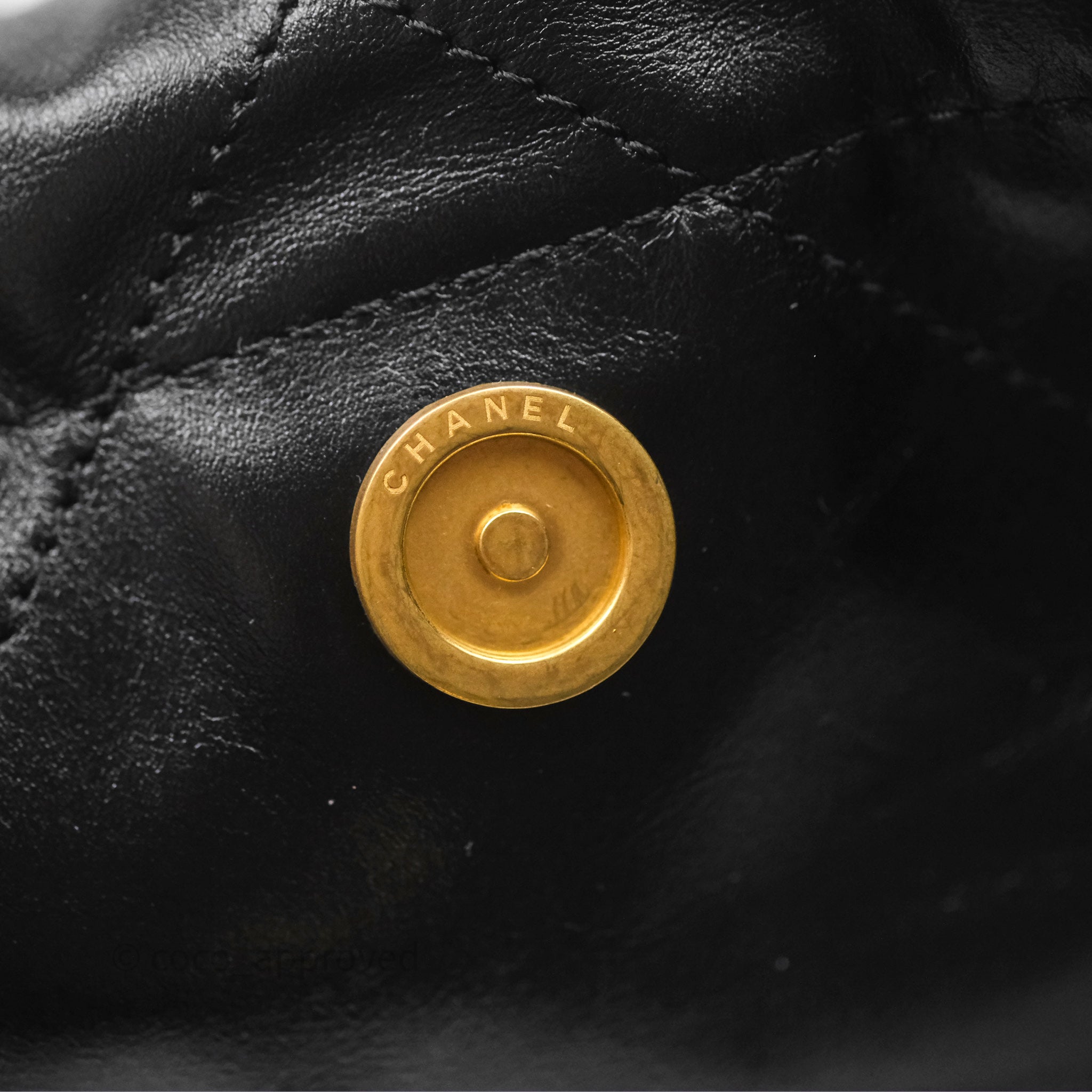 Chanel 22 Small Black Crumpled Calfskin Bag with Aged Gold Hardware - Luxury Crossbody Purse for Women, Perfect for Date Night & Evening Events