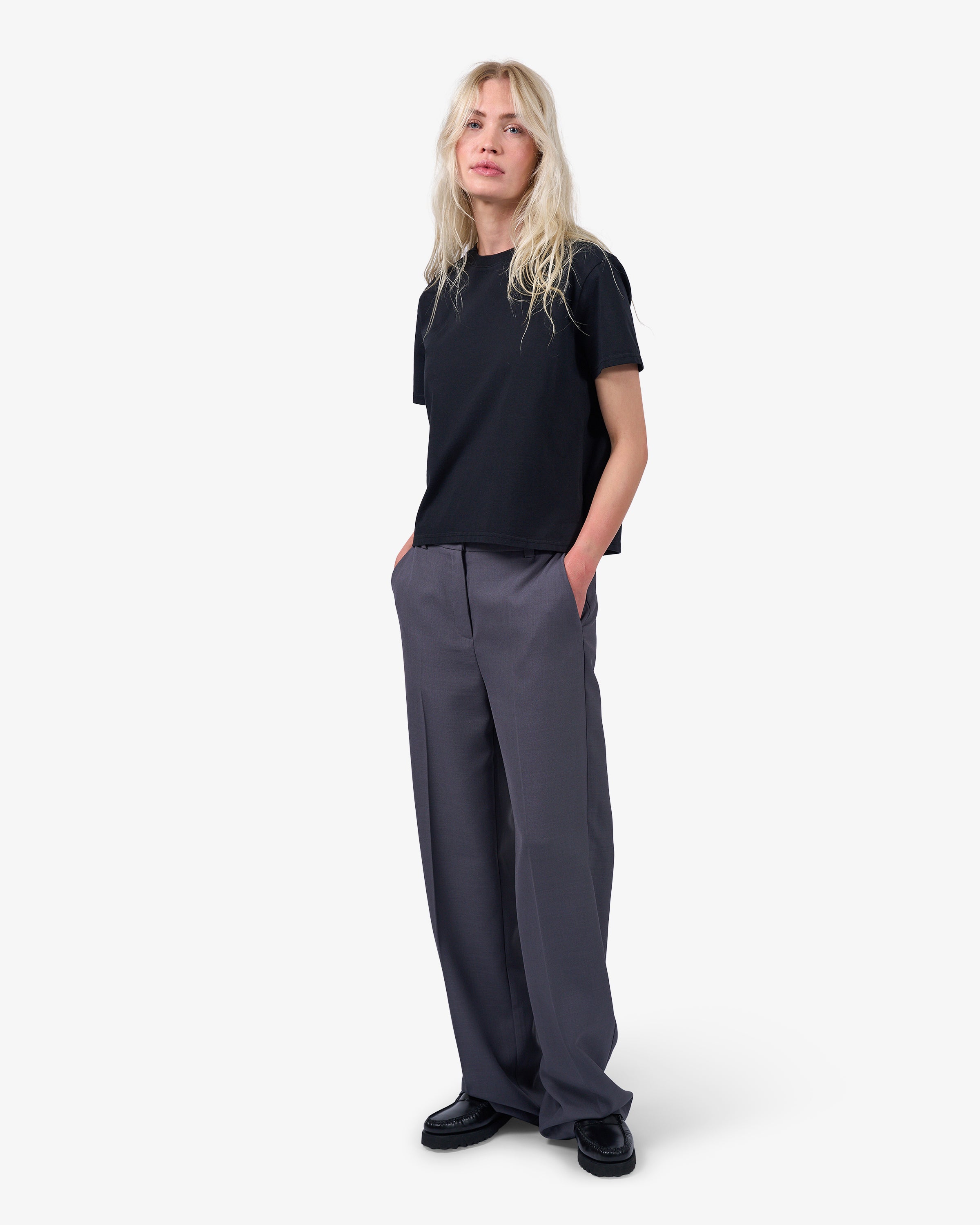 Organic Boxy Crop Tee in Oxblood Red | Women's Casual Short Sleeve T-Shirt | Perfect for Yoga, Outfits & Streetwear Fashion