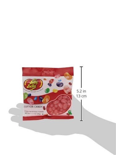 Jelly Belly Cotton Candy Jelly Beans - 12 Pack (3.5 oz Bags) | Bulk Candy for Parties, Halloween Treats & Office Snacks