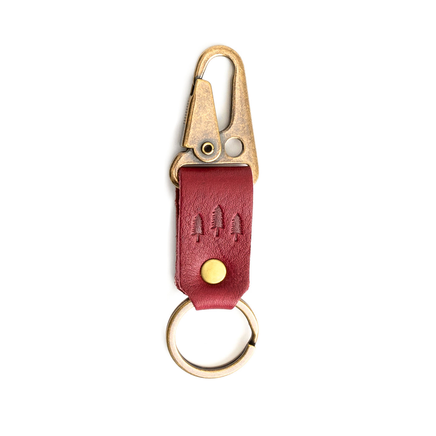 Premium Portland Leather Keychain for Men & Women - Handcrafted Genuine Leather Key Holder - Perfect for Keys, Wallets & Everyday Carry (EDC) Accessories