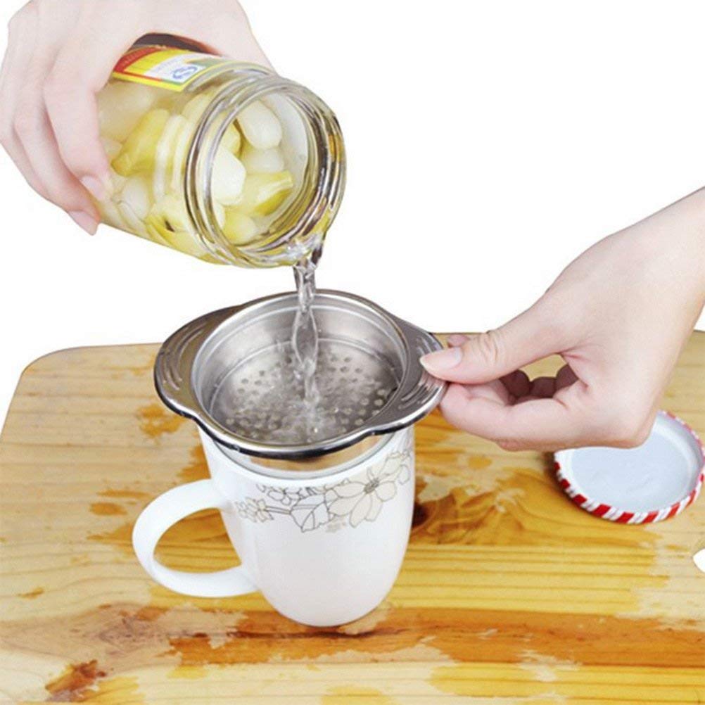 WSNM 2-Pack Stainless Steel Can Drainer & Strainer - Tuna Can Oil Press, Squeezer & Opener - Multi-Functional Kitchen Tool for Draining Oil from Canned Tuna, Sardines & Vegetables - Perfect for Meal Prep & Camping Cooking