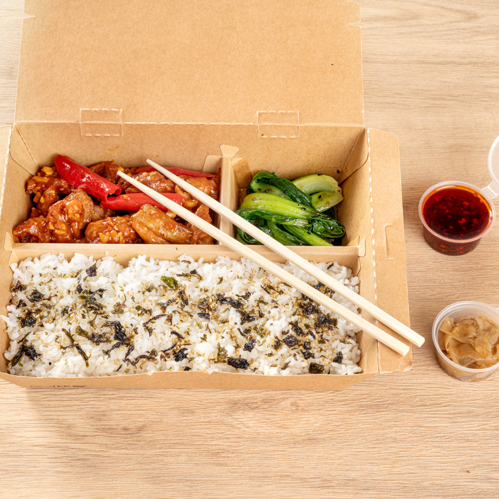 Premium Natural Bamboo Chopsticks - Eco-Friendly & Modern Square Design - 9.5 Inch Disposable Chopsticks with Paper Band - 100 Count Bulk Box - Perfect for Sushi, Asian Cuisine & Party Dining