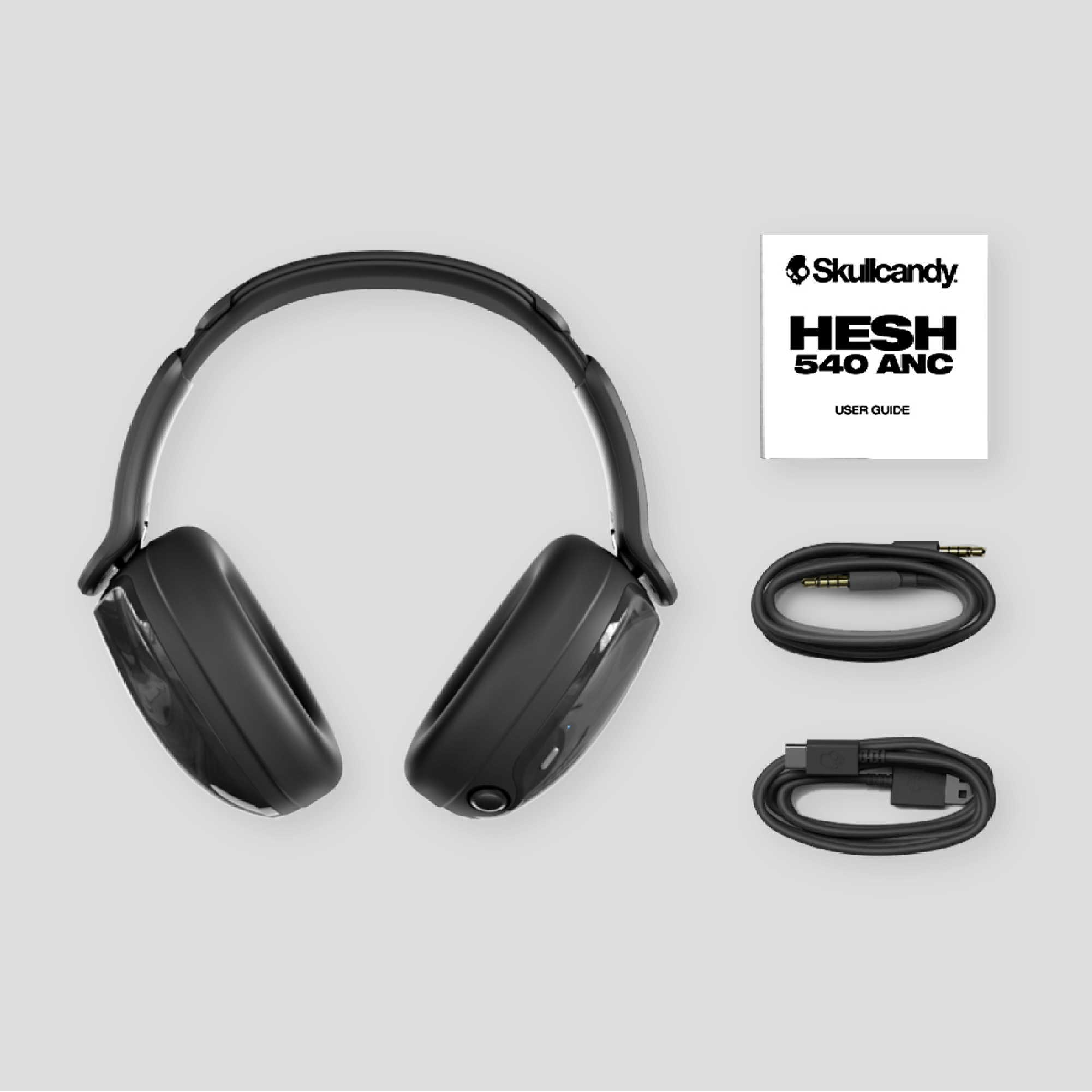 Hesh 540 ANC Noise Canceling Wireless Bluetooth Headphones - Premium Over-Ear Headset for Travel, Work & Gaming with Deep Bass & 30-Hour Battery Life