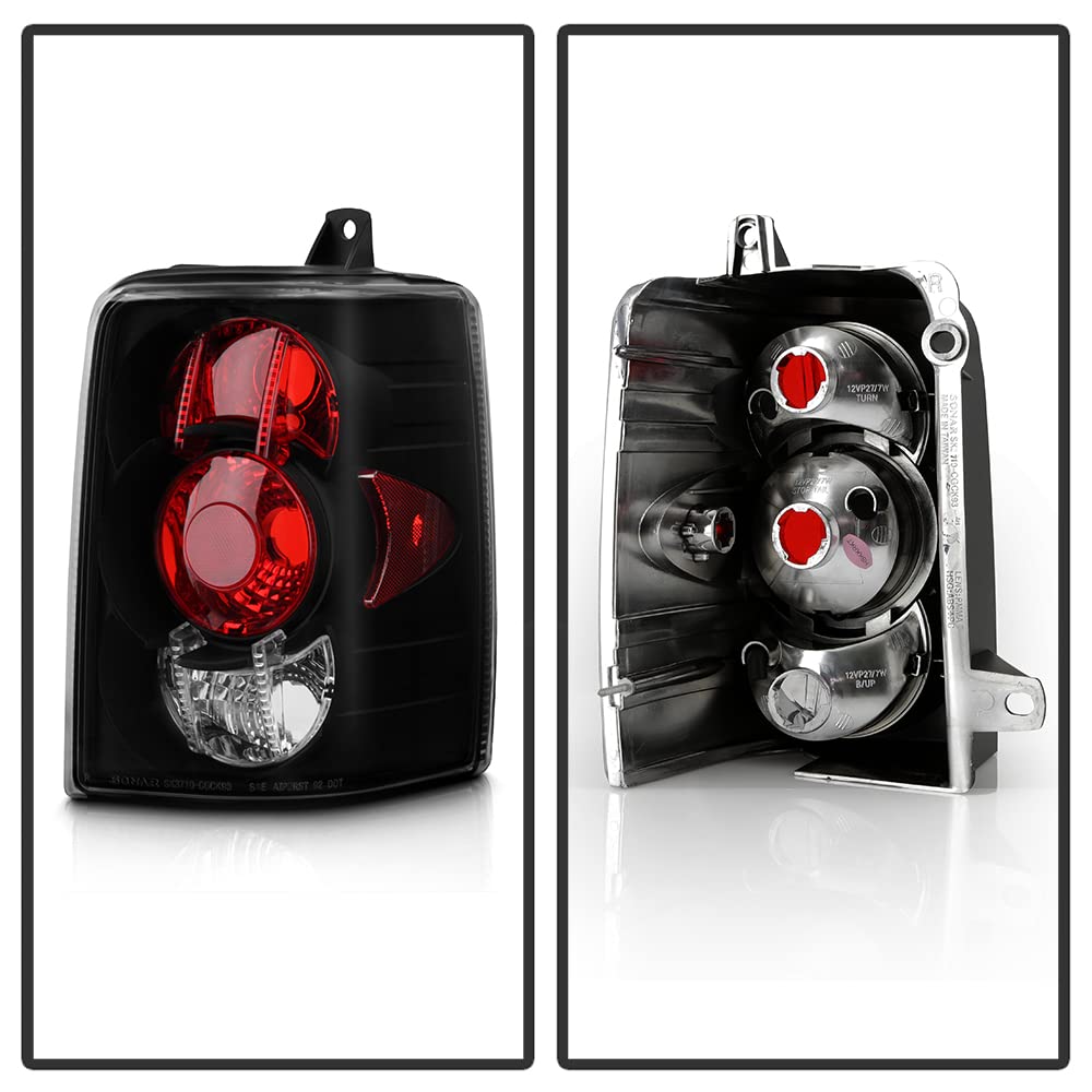 ACANII Jeep Grand Cherokee Tail Lights 1993-1998 - Pair of LED Rear Brake Lamps Replacement Assembly Set for 93-98 Models | Perfect for Off-Roading, Night Driving & Car Restoration Projects