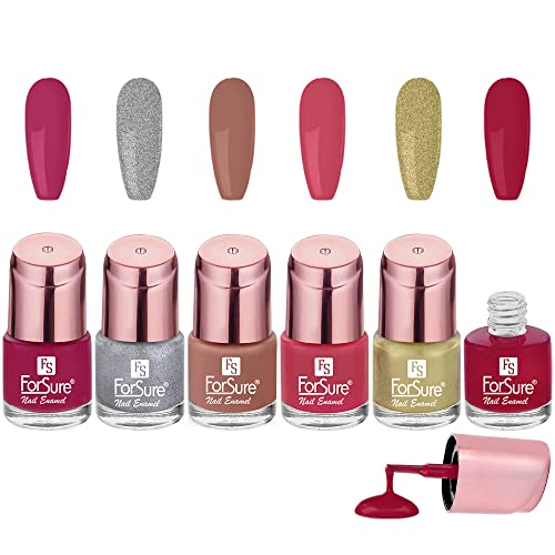 Hot Magenta, Absolute Pink ,Nude Line ,Sparkle Gold ,Silver Sparkle, Perfection Red