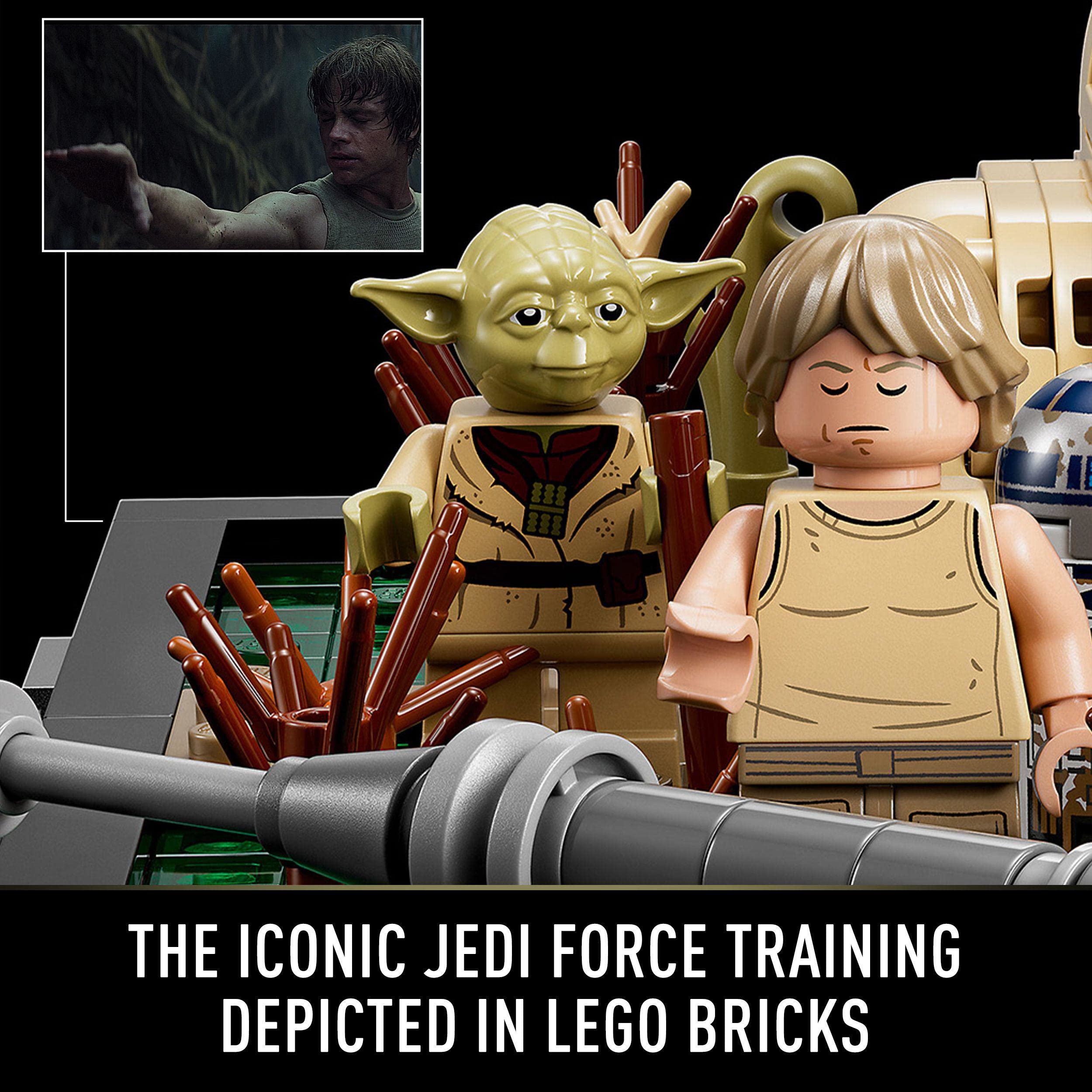LEGO 75330 Star Wars Jedi Training Diorama on Dagobah - Adult Building Set with X-Wing Starfighter, The Empire Strikes Back Collectible Model Kit - Perfect Gift for Men & Women | Home Decor, Office Display, Star Wars Fan Collection