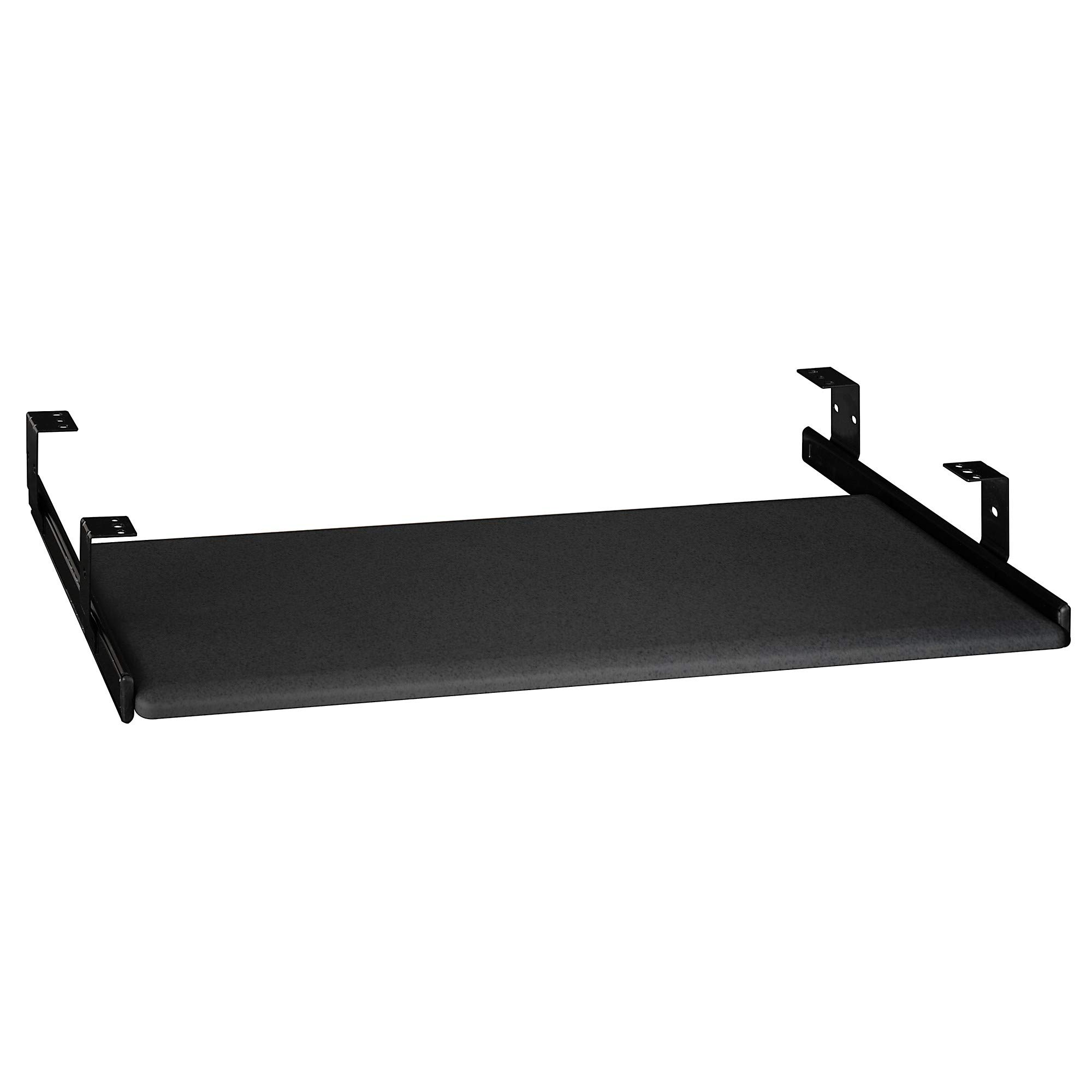 Universal Keyboard Shelf with Galaxy Finish - Adjustable & Ergonomic Under Desk Tray for Home & Office Workstations | Space-Saving Computer Accessory for Desks, Workstations, and Standing Desks