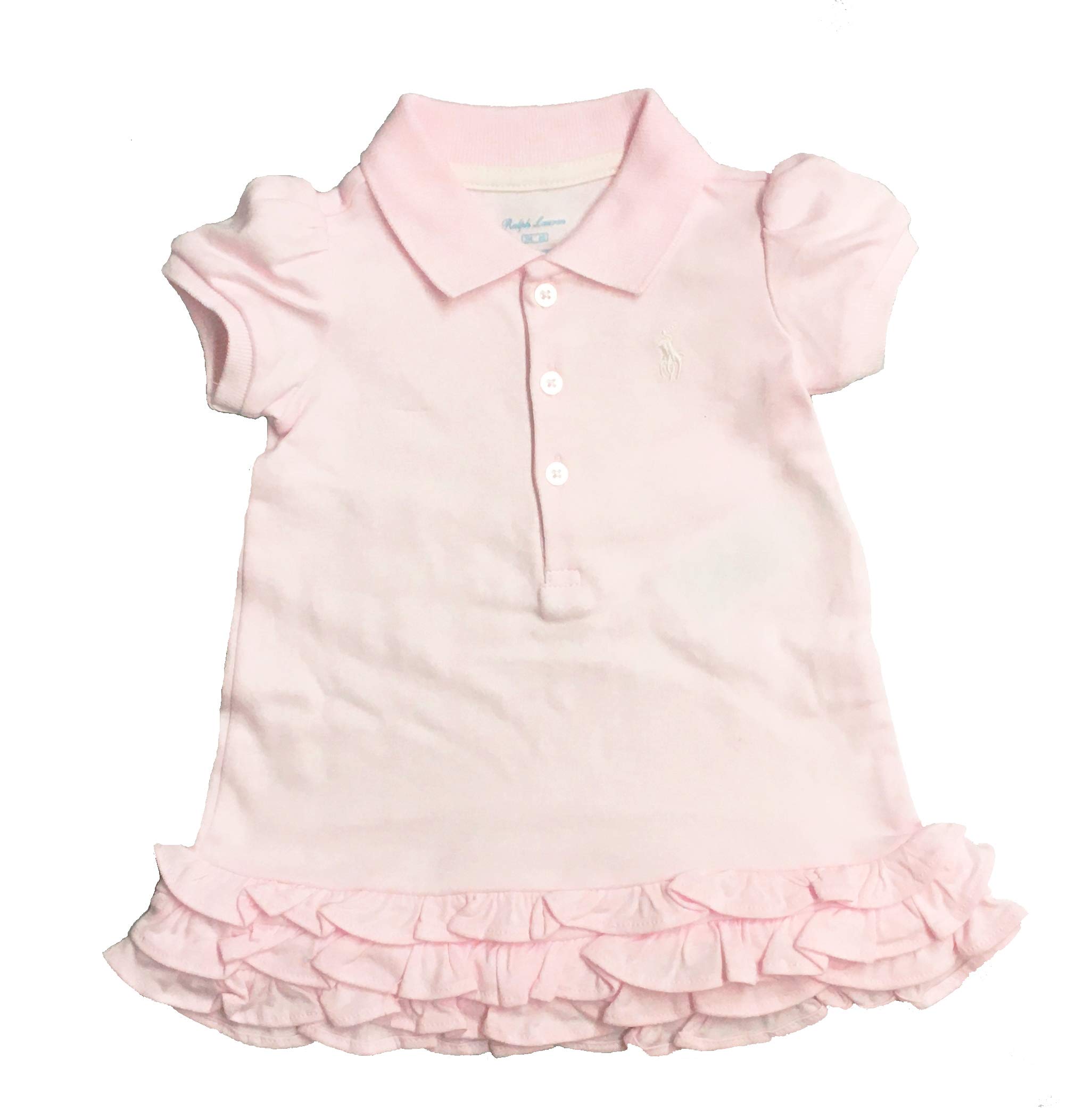 Polo Ralph Lauren Baby Girls Classic Cotton Pique Polo Shirt - Soft & Comfortable Outfit for Casual Wear, Playdates & Family Photos
