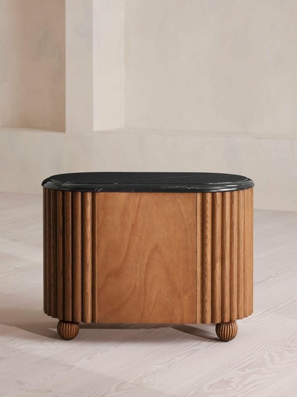 Modern Solid Wood Nightstand with Drawer - Stylish Bedside Table for Bedroom, Living Room, or Office - Perfect for Storage and Decor