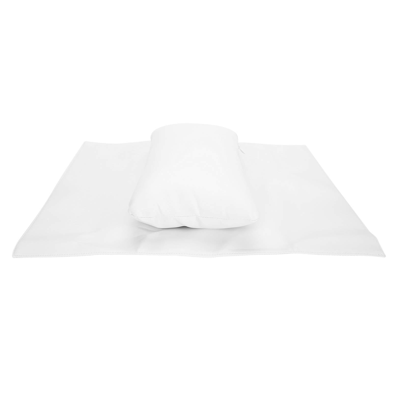 Waterproof Nail Art Hand Pillow & Manicure Mat Set - Detachable Arm Rest Cushion Holder for Nail Technicians | Salon & Home Use (White) - Perfect for Gel Polish, Acrylic Nails & Pedicures