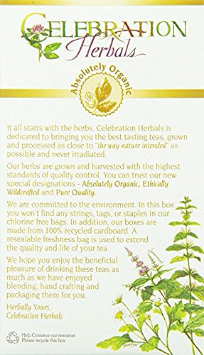 Organic Skullcap Herbal Tea by Celebration Herbals - 24 Tea Bags for Relaxation & Stress Relief - Perfect for Evening, Meditation & Wellness Routines