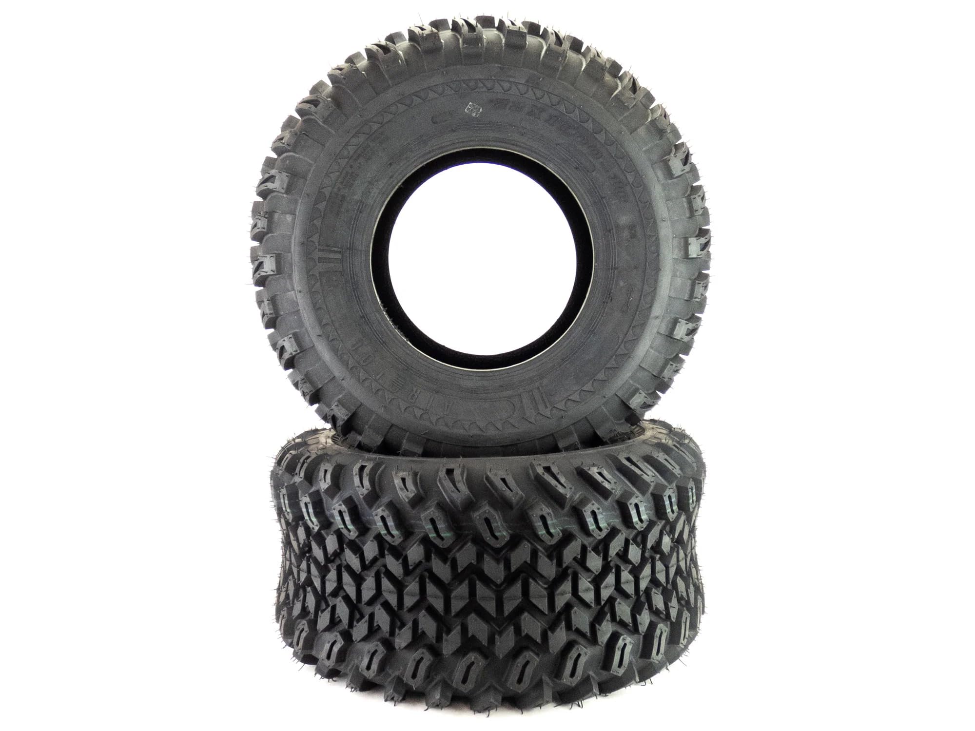 (2 Pack) 22x11.00-10 4-Ply All Terrain Tubeless Lawn Mower Tires - Heavy Duty Replacement Tires for Riding Mowers, Tractors & Garden Equipment on Grass, Mud & Rough Terrain