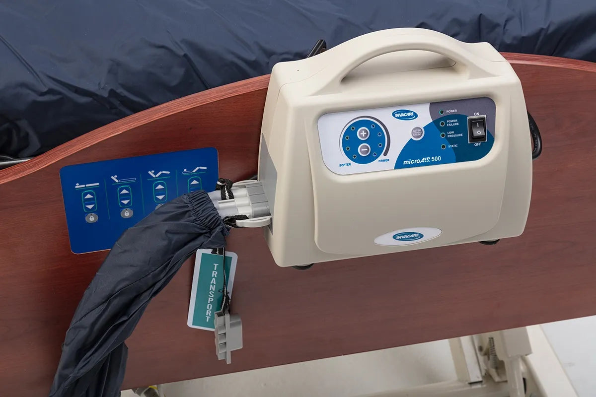 MicroAIR MA500 Alternating Pressure LAL Mattress for Hospital Beds - Relief for Pressure Sores & Bedsores - Ideal for Home Care & Medical Facilities