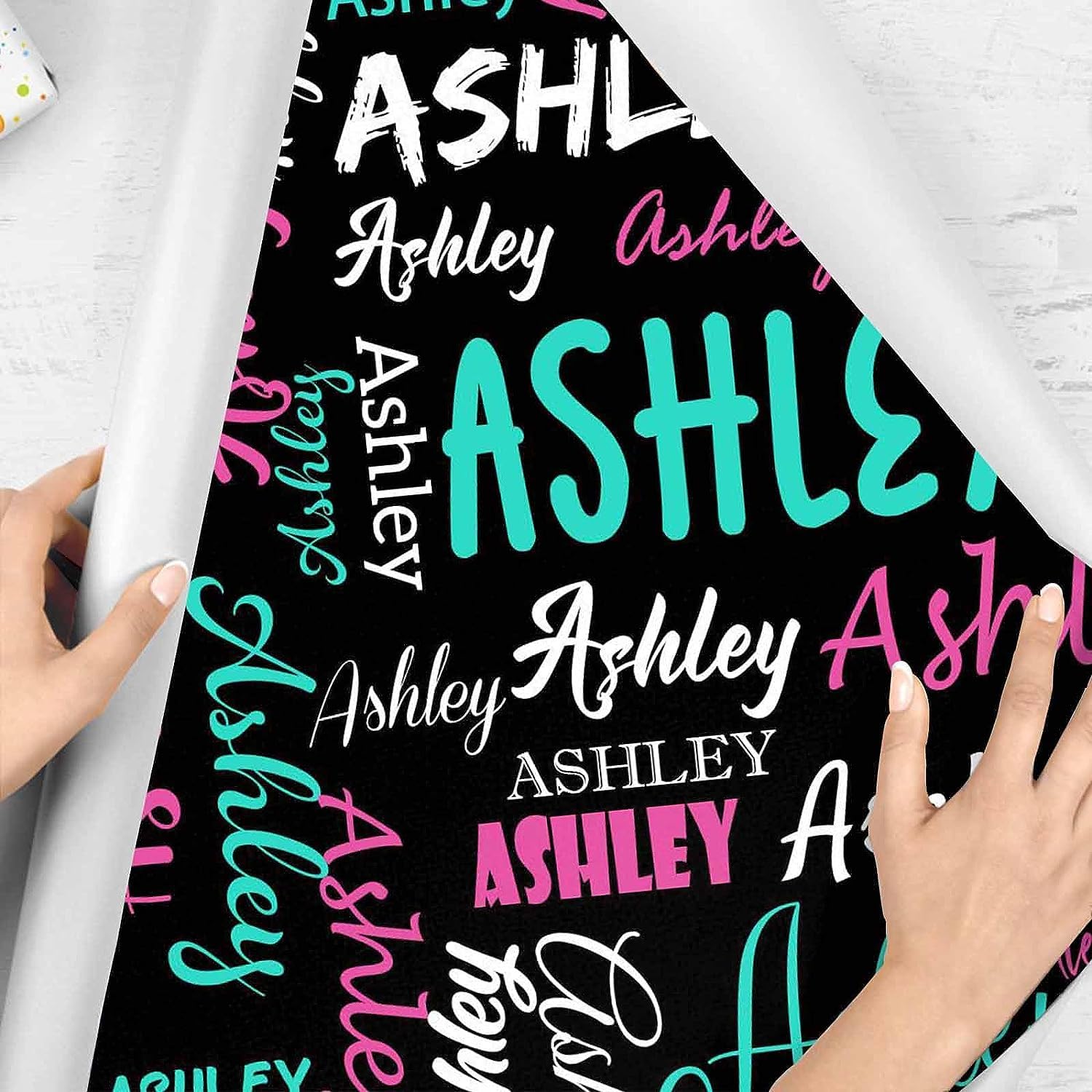Custom Personalized Name Birthday Wrapping Paper - Funny Gift Wrap 58