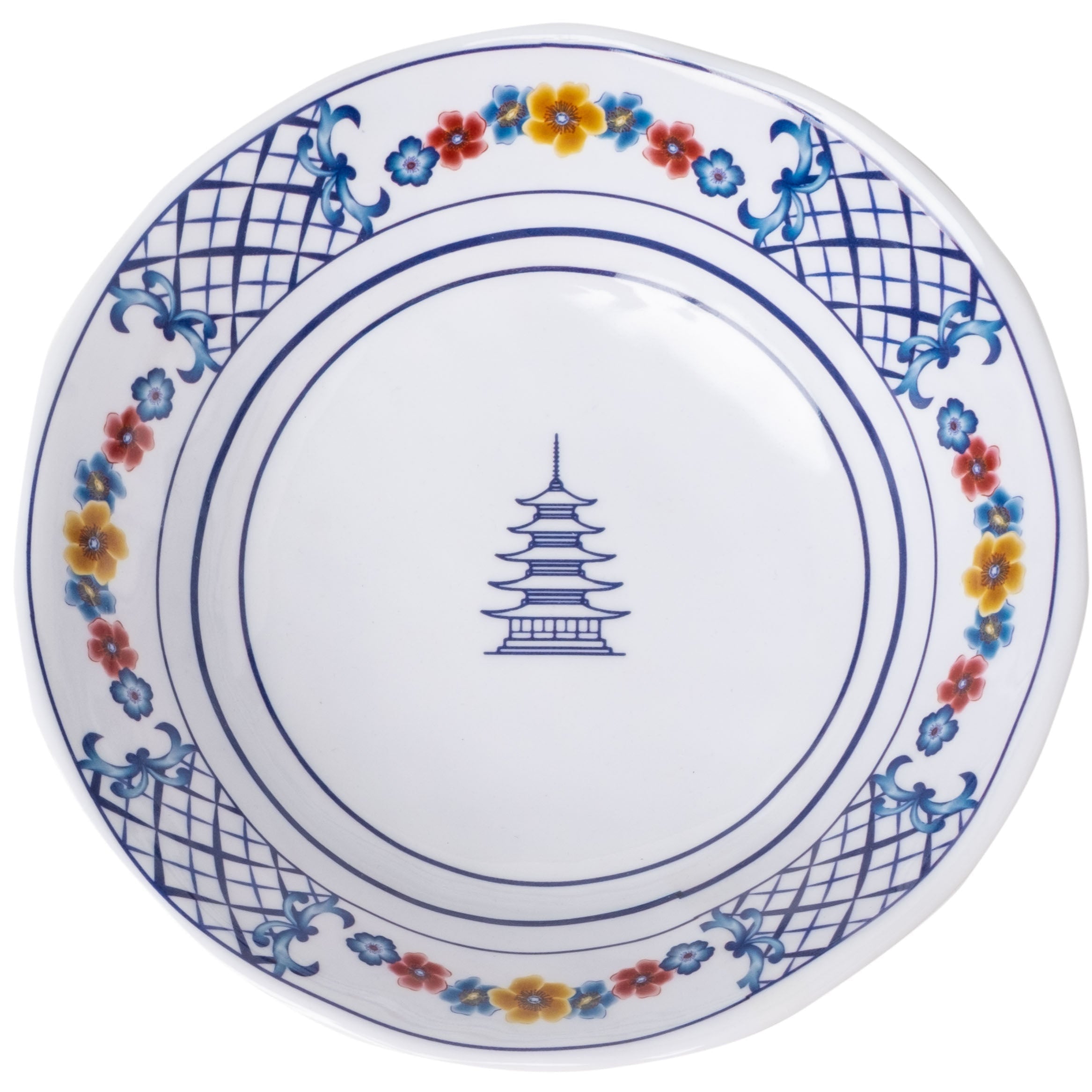Vibrant Floral Melamine Dinnerware Set - Durable & Stylish Plates, Bowls for Outdoor Picnics, Parties & Everyday Use