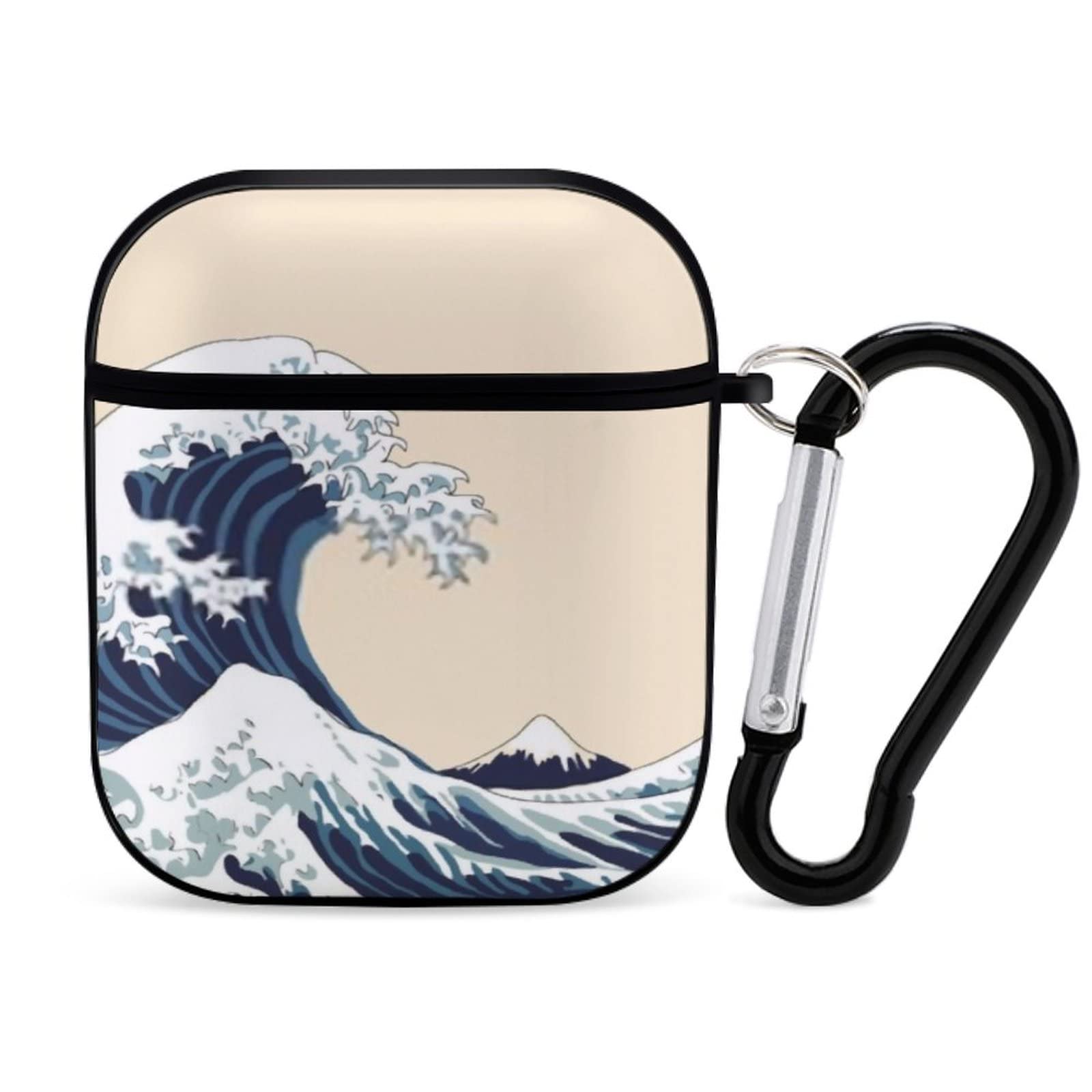 Premium Shockproof AirPods 1 & 2 Case Cover with Keychain - Durable Full Protection for Apple Bluetooth Headset - Perfect for Travel, Gym & Outdoor Activities