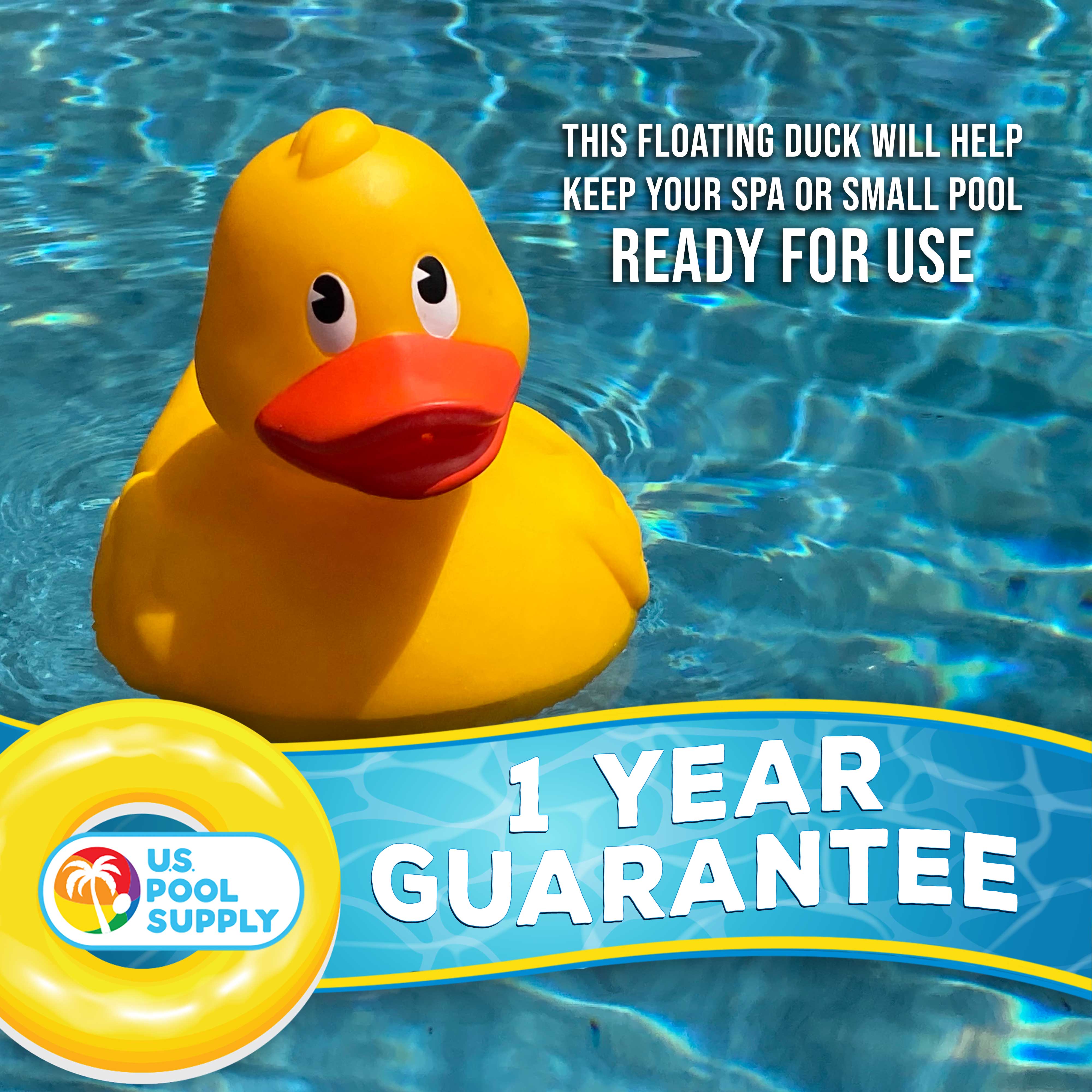 Floating Spa & Hot Tub Chlorine Dispenser - Duck Design for Small Pools | Holds 1 Tablet, 6 Flow Settings | Perfect for Backyard Relaxation & Pool Maintenance