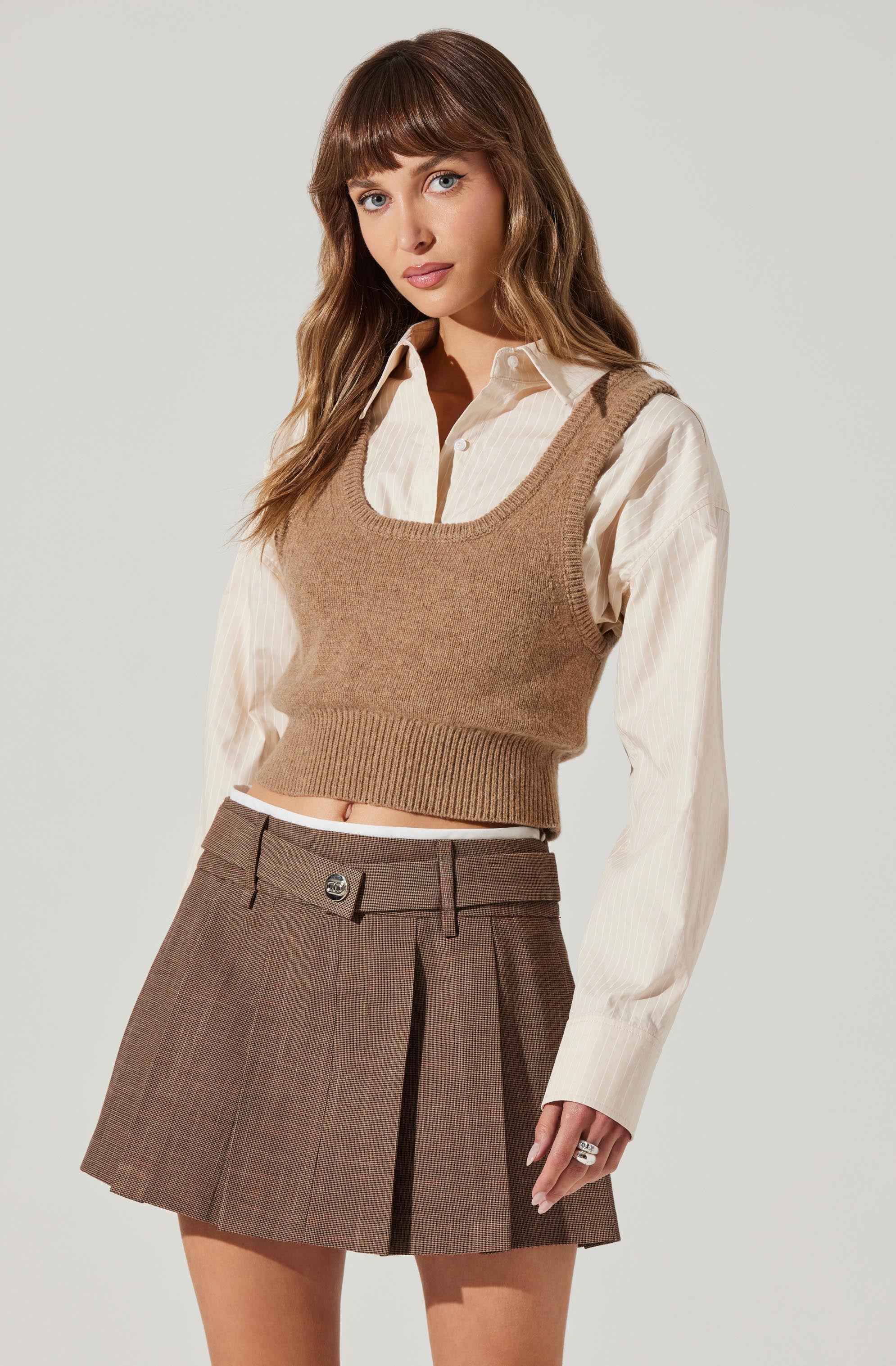 Eirwen Pleated Mini Skirt for Women - High Waist A-Line Tennis Skirt with Pockets | Perfect for Casual Wear, Workouts, and Summer Outfits