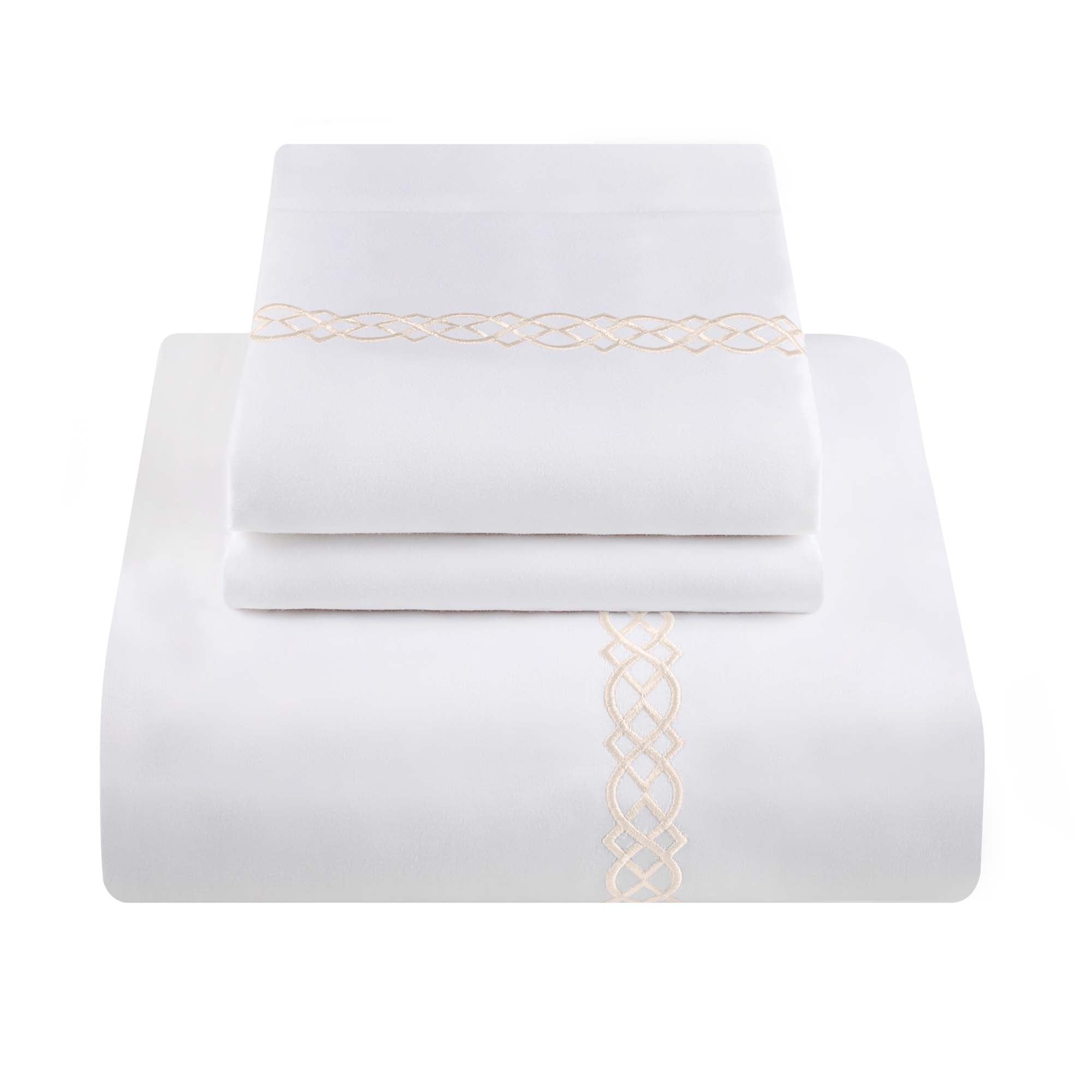 Luxury 1000 Thread Count Egyptian Cotton Embroidered Duvet Cover Set - King Size Bedding for Hotel & Home Decor