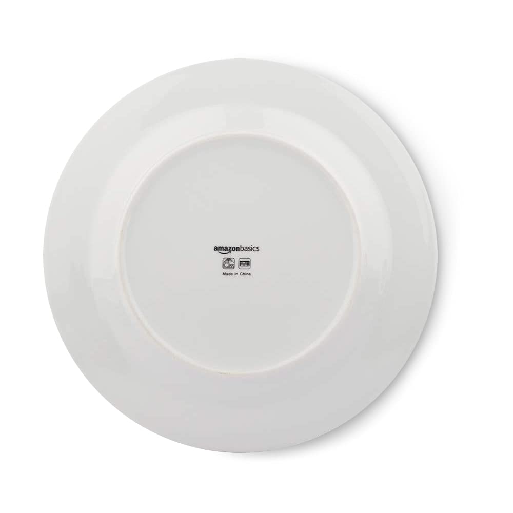 Amazon Basics 18-Piece Kitchen Dinnerware Set - 6 Plates, Bowls & Mugs, Durable Porcelain for Everyday Use | Complete Cookware Set with Non-Stick Pots, Pans & Utensils (15-Piece) | Perfect for Family Dinners, Entertaining Guests & Meal Prep