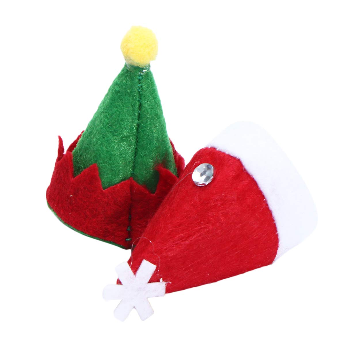 24pcs Mini Santa Hats for Lollipops - Christmas Candy Covers & Party Favors - DIY Crafts, Doll Decorations, Tree Ornaments - Perfect for Holiday Parties, Gift Wrapping & Festive Decor