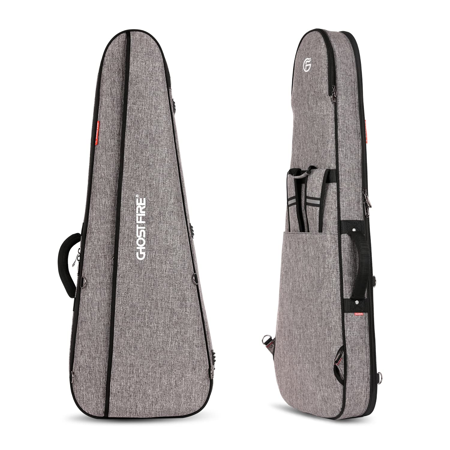 Premium GHOST FIRE Electric Guitar Gig Bag - Heavy Duty Padded Case for ST/TL Electric Guitars - Perfect for Stage Performances, Travel & Storage Protection