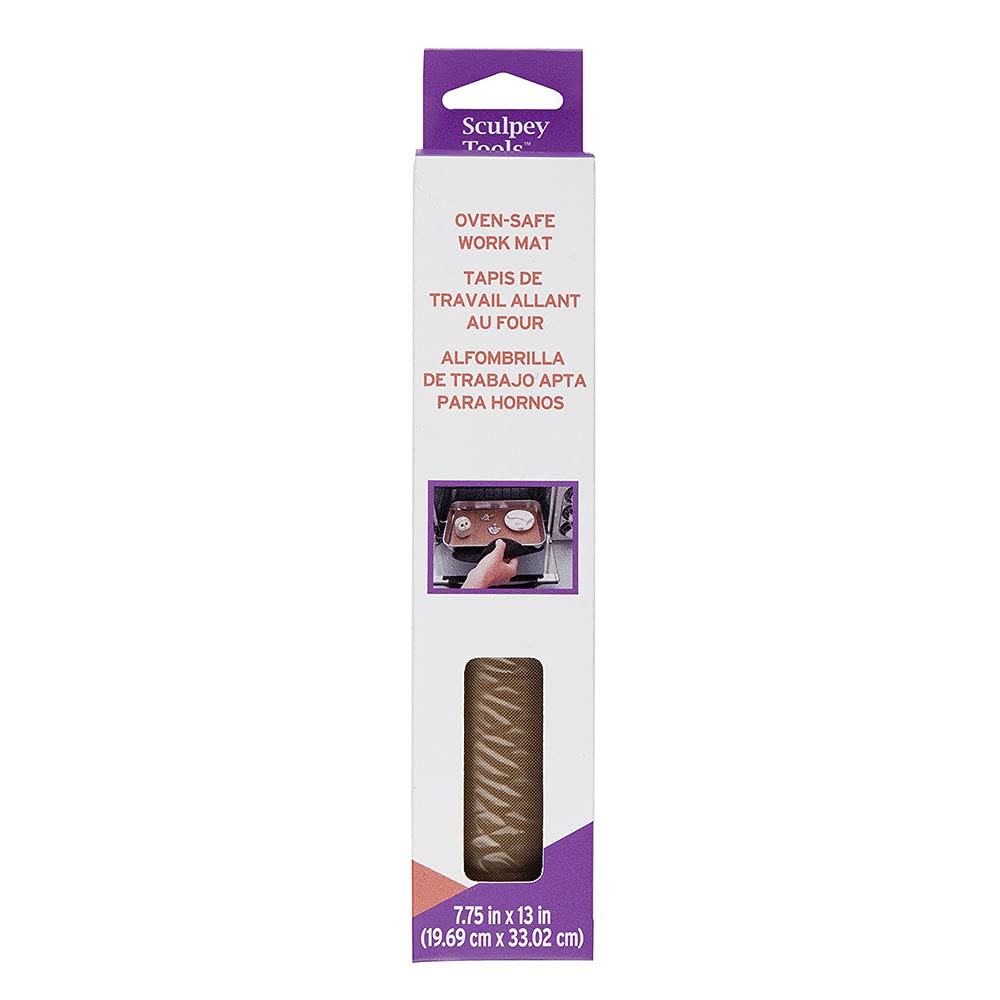 Polyform Sculpey Tools Oven-Safe Reusable Silicone Non-Skid Work Mat for Polymer Clay - 7.75