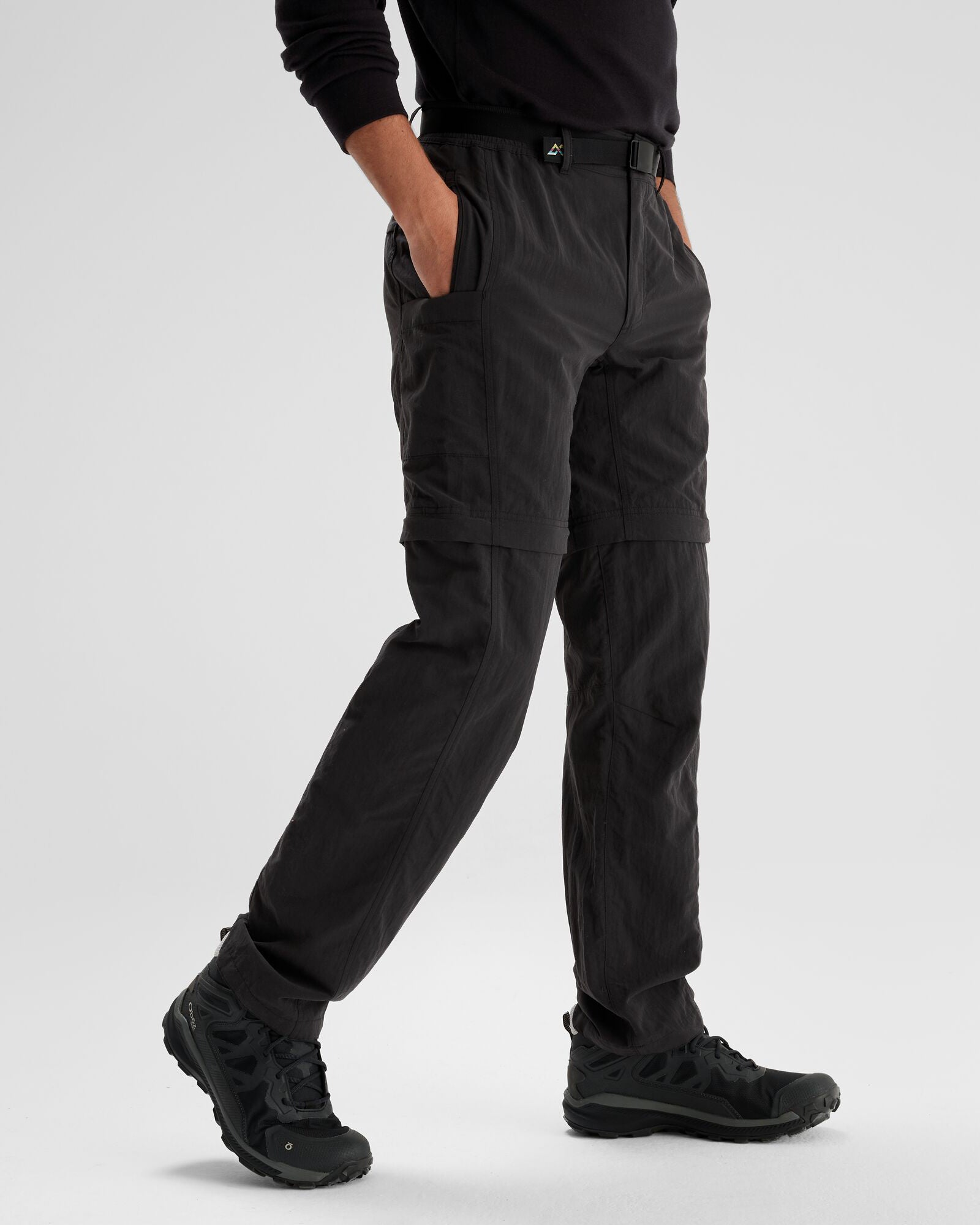 Men's EVRY Day Convertible Pants - Quick-Dry Travel Hiking Pants with Zip-Off Legs (Black) - Perfect for Outdoor Adventures, Camping & Travel