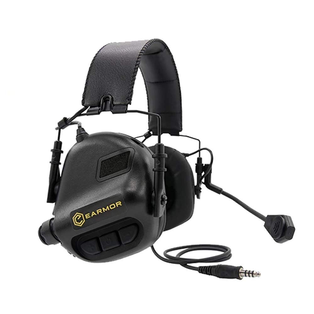 OPSMEN Earmor M32 MOD3 Tactical Headset - Noise Cancelling Headphones for Airsoft, Shooting & Aviation Communication | Lightweight & Durable Design for Outdoor Sports, Military Training & Gaming