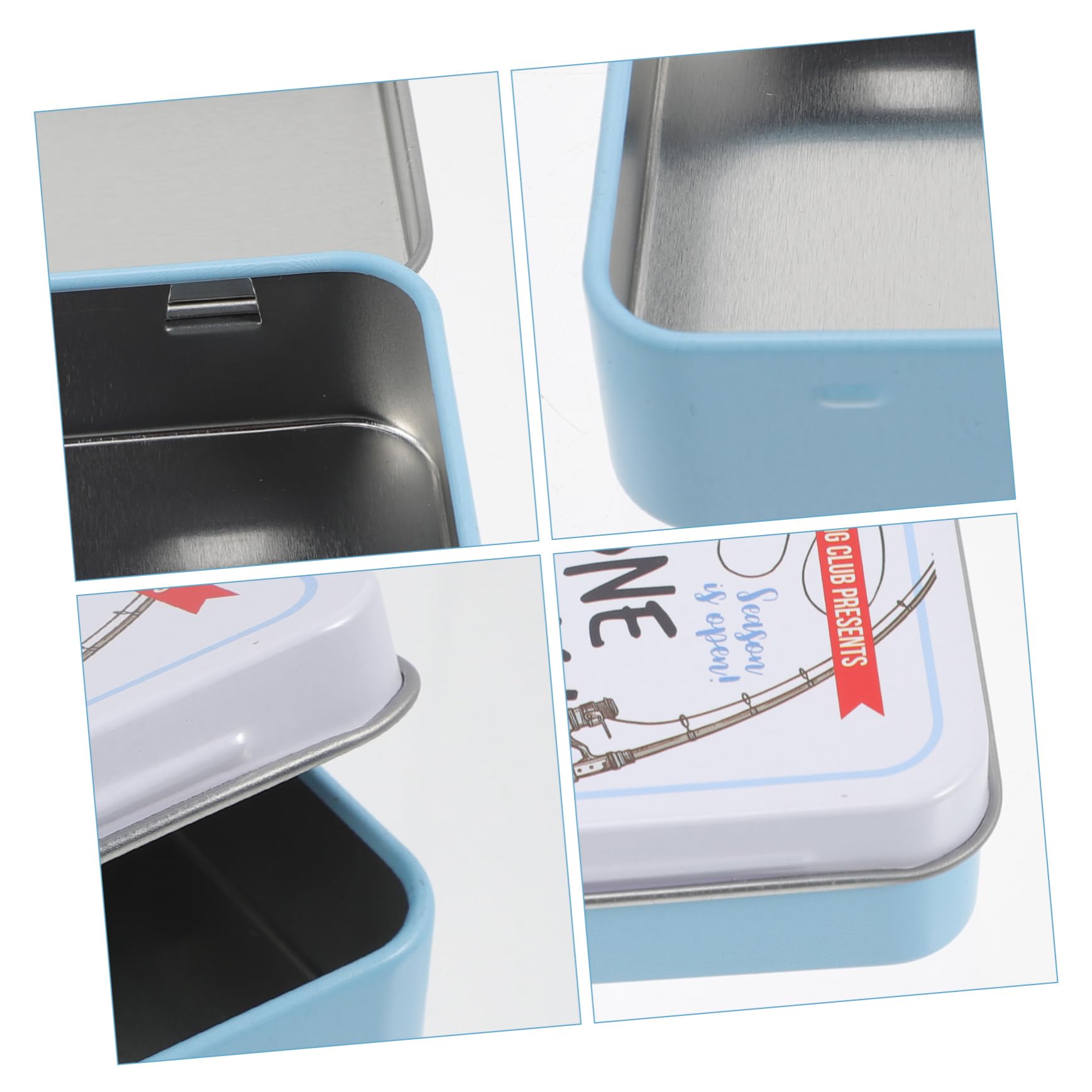 FOYTOKI 3-Pack Tin Storage Box with Lids - Card Organizer for Trading Cards, Collectibles & Board Games - Perfect for Home, Office & Gaming Accessories Storage