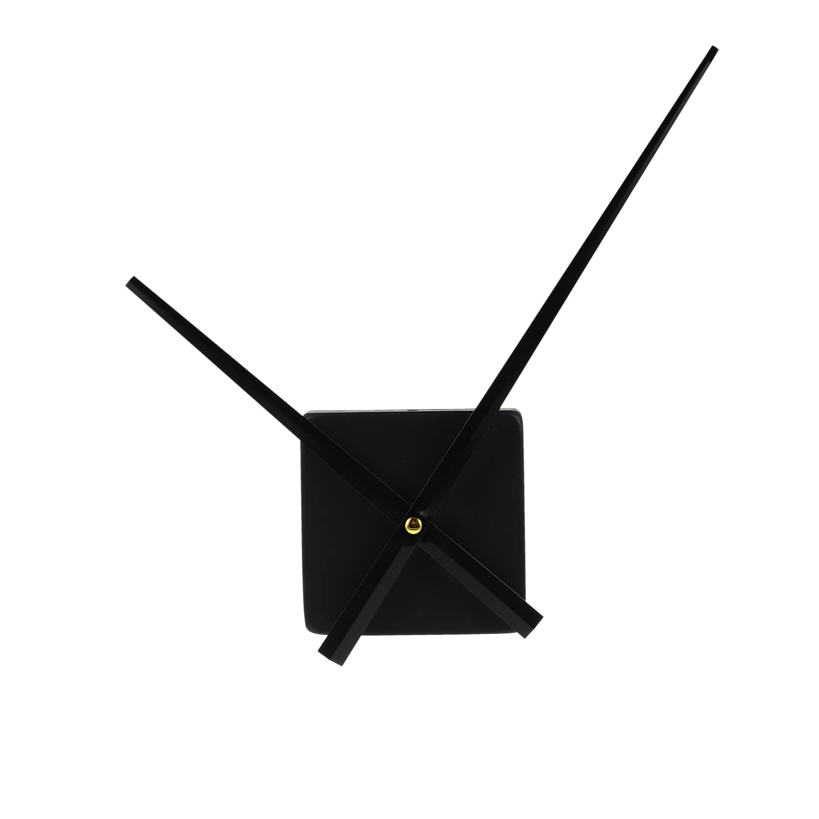 DOITOOL 3D Clock Hands Set - Quartz Clock Movement Mechanism with Needles - DIY Wall Clock Repair Parts for Kitchen, Office & Home Decor (Black) | Perfect for Clock Making, Replacement & Craft Projects
