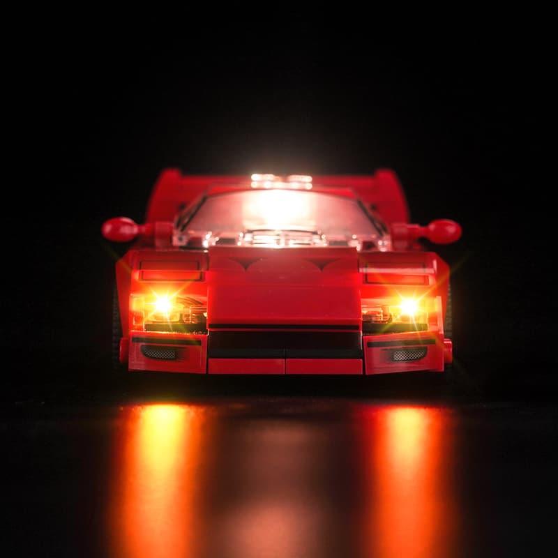 LEGO Speed Champions Ferrari F40 Supercar 76934 Light Kit - Compatible with LEGO Building Blocks - Enhance Your Model Car Display for Home & Office Decor