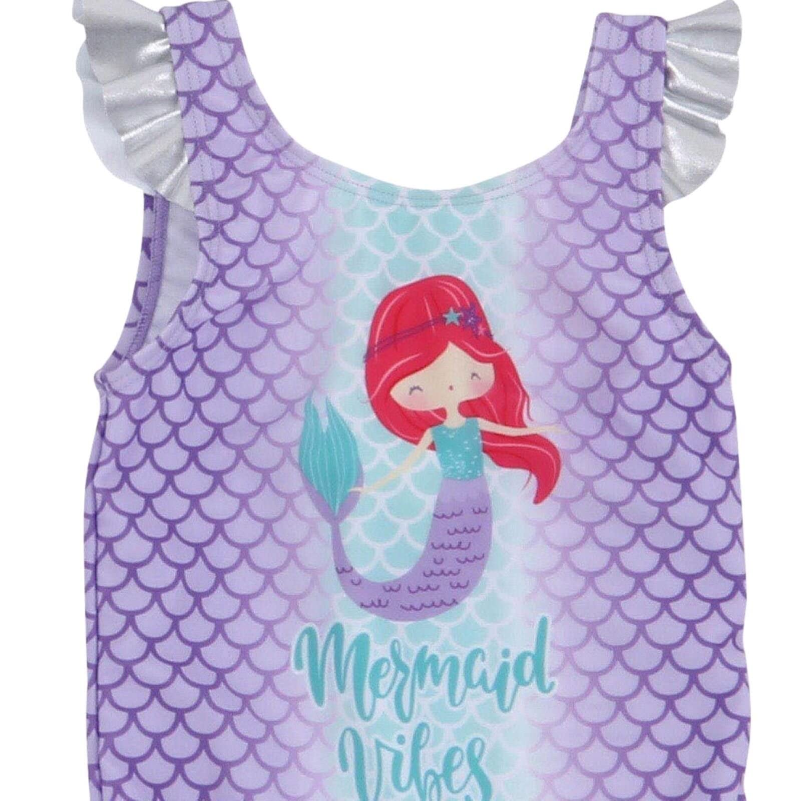 Flamingo Print Girls' One Piece Swimsuit Set with Matching Beach Bag & Towel - Toddler 3-Piece Bathing Suit Outfit for Pool, Beach & Summer Vacations