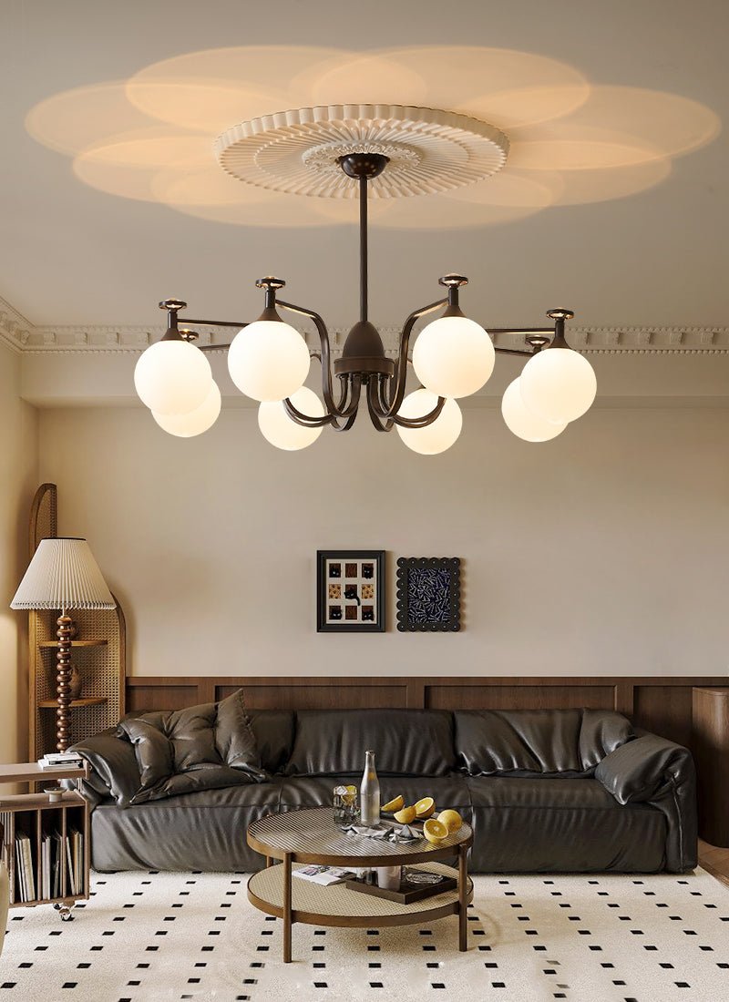 Isolde Crystal Chandelier - Elegant Modern Ceiling Light Fixture for Dining Room, Living Room & Bedroom | Dimmable LED Lighting for Home Decor