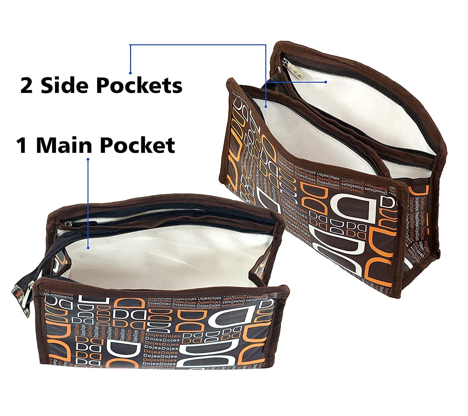 PRISMAXIC 3-Piece Travel Toiletry Bag Set - Waterproof Cosmetic Pouch, Jewelry Organizer & Medicine Storage Case for Women | Perfect for Vacation, Gym & Business Trips