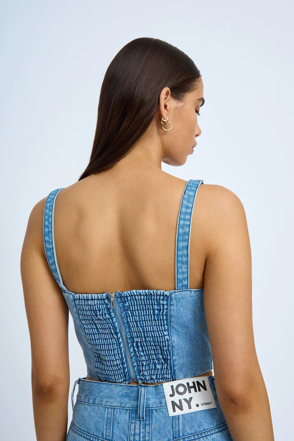Blue Jean Beauty Bustier - Sexy Corset Top for Women | Perfect for Date Night, Parties & Lingerie Fashion