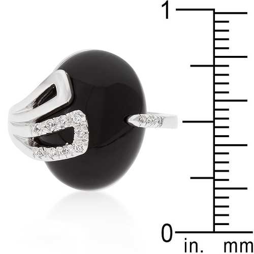 Black Onyx Egg Ring - Elegant Gemstone Jewelry for Women | Perfect for Gifts, Weddings & Everyday Wear
