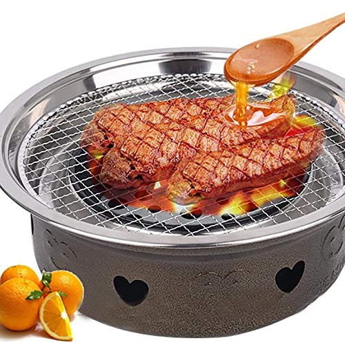 B&C.Room 29.5cm Round BBQ Grill Mesh - 5 Pack Disposable Iron Grilling Racks for Outdoor Barbecue, Camping & Picnics - Durable, Rust-Resistant & Easy to Clean for Backyard Parties, Tailgating & Beach Cookouts