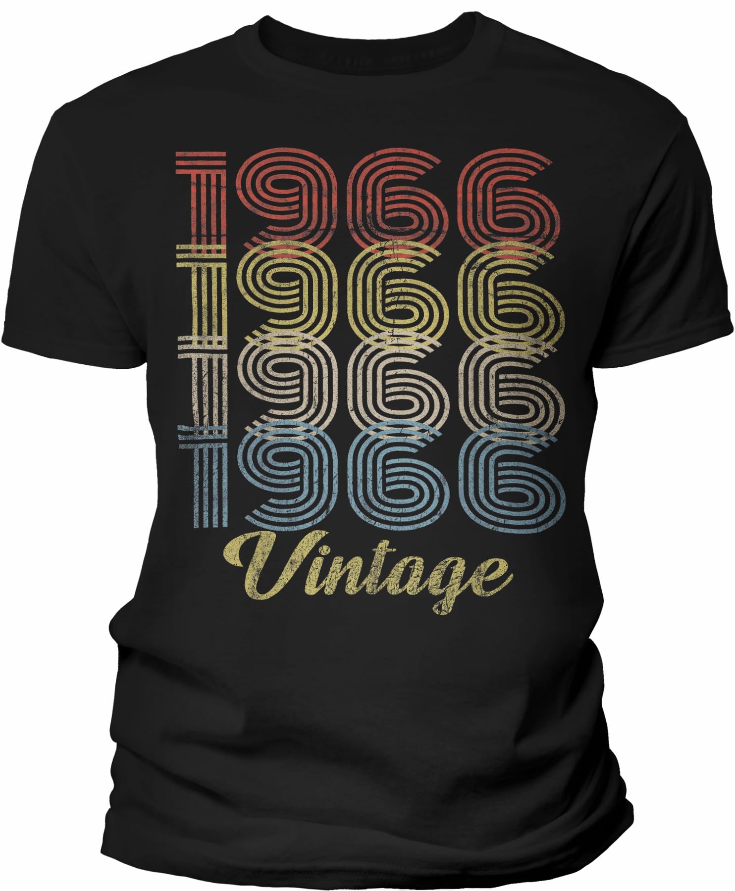 Vintage 1966 Retro 59th Birthday Gift T-Shirt for Men - Funny 59 Year Old Birthday Present - Perfect for Dad, Husband & Grandpa's Milestone Celebration