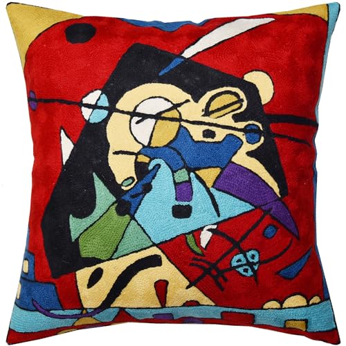 Red Harmony Pillow Cover