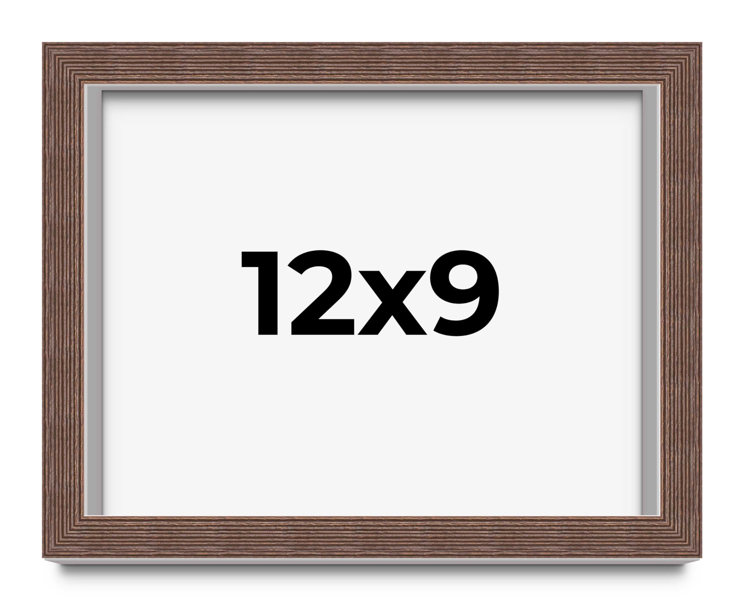12x9 Brown Distressed Barnwood Shadow Box Frame - 0.875