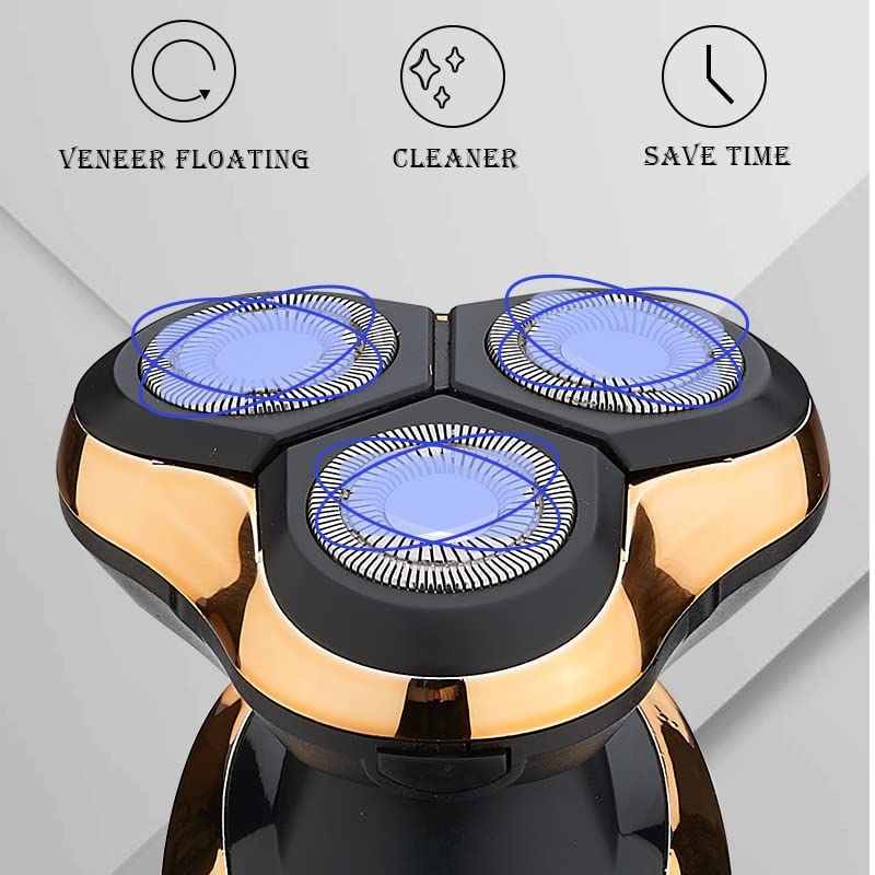 Electric Head Shavers for Bald Men - Rechargeable & Washable USB Shaving Machine for Smooth Shaving | Perfect for Travel, Home & Gym Use