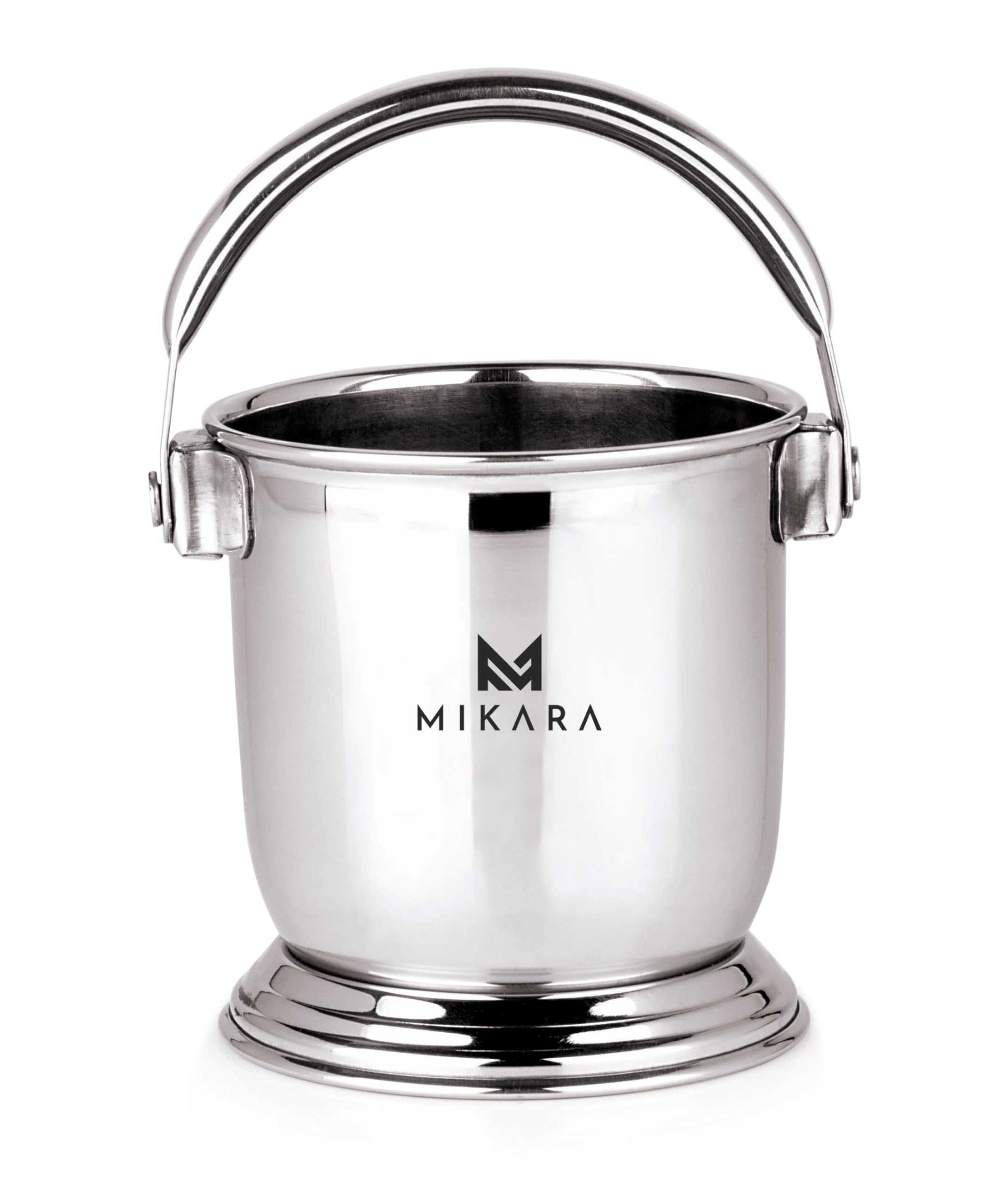 MIKARA Stainless Steel Dal Serving Bucket - 675ml Indian Lentil Soup Container | Perfect for Restaurants, Catering & Home Kitchens