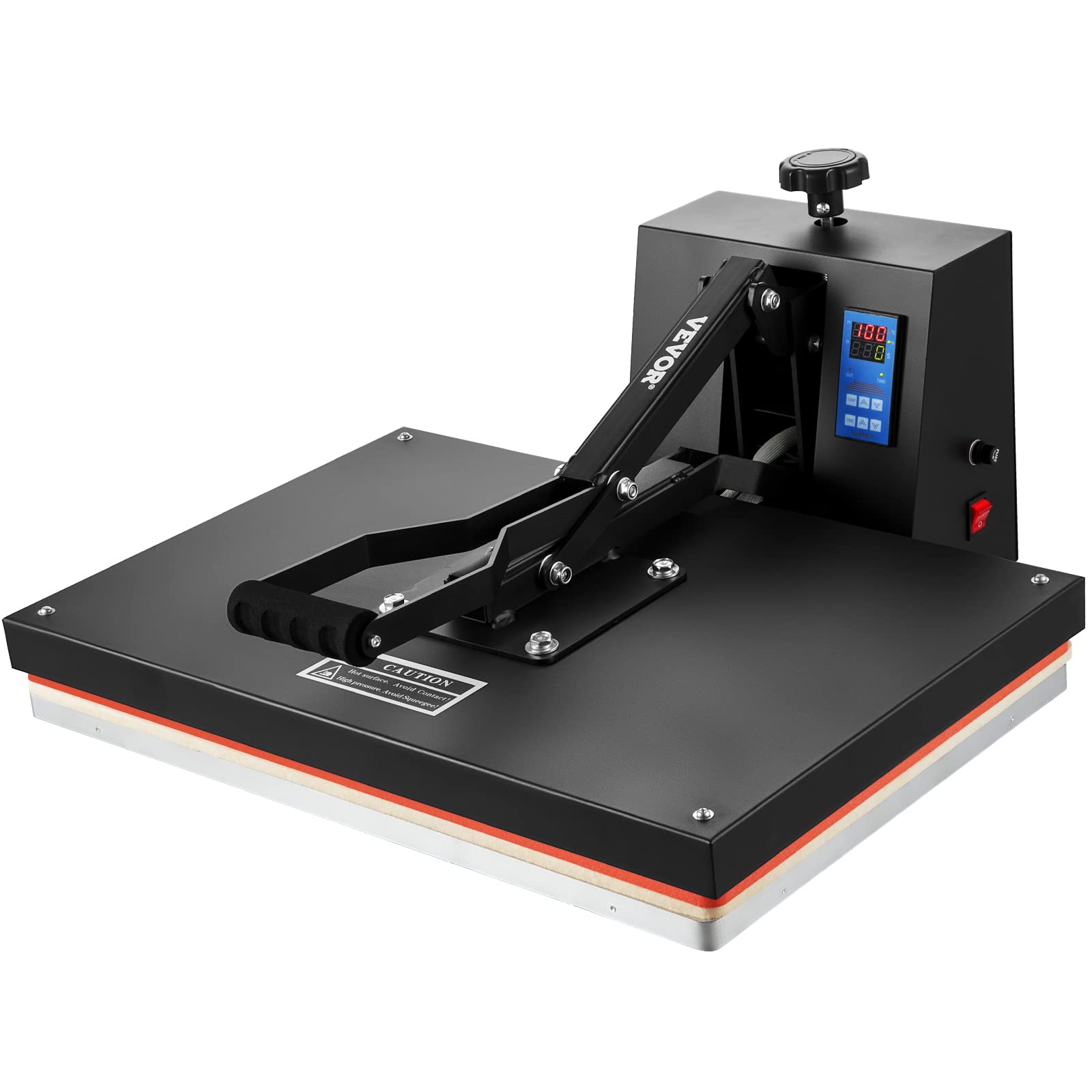 VEVOR 16x24 Inch 1700W Digital Heat Press Machine for T-Shirts & Sublimation - Fast Heating, High Pressure Industrial Heat Transfer Press for Vinyl & Custom Apparel - Perfect for DIY Crafts, Small Business & Home Use (Black)