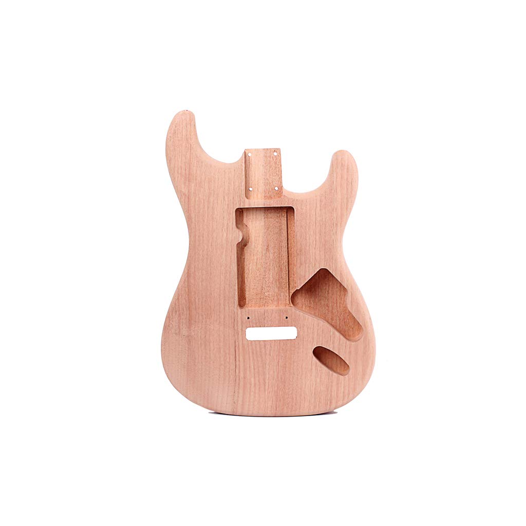 Premium Red Walnut Wood Electric Guitar Body for DIY ST Style Builds - Perfect for Custom Guitar Projects & Replacement Parts