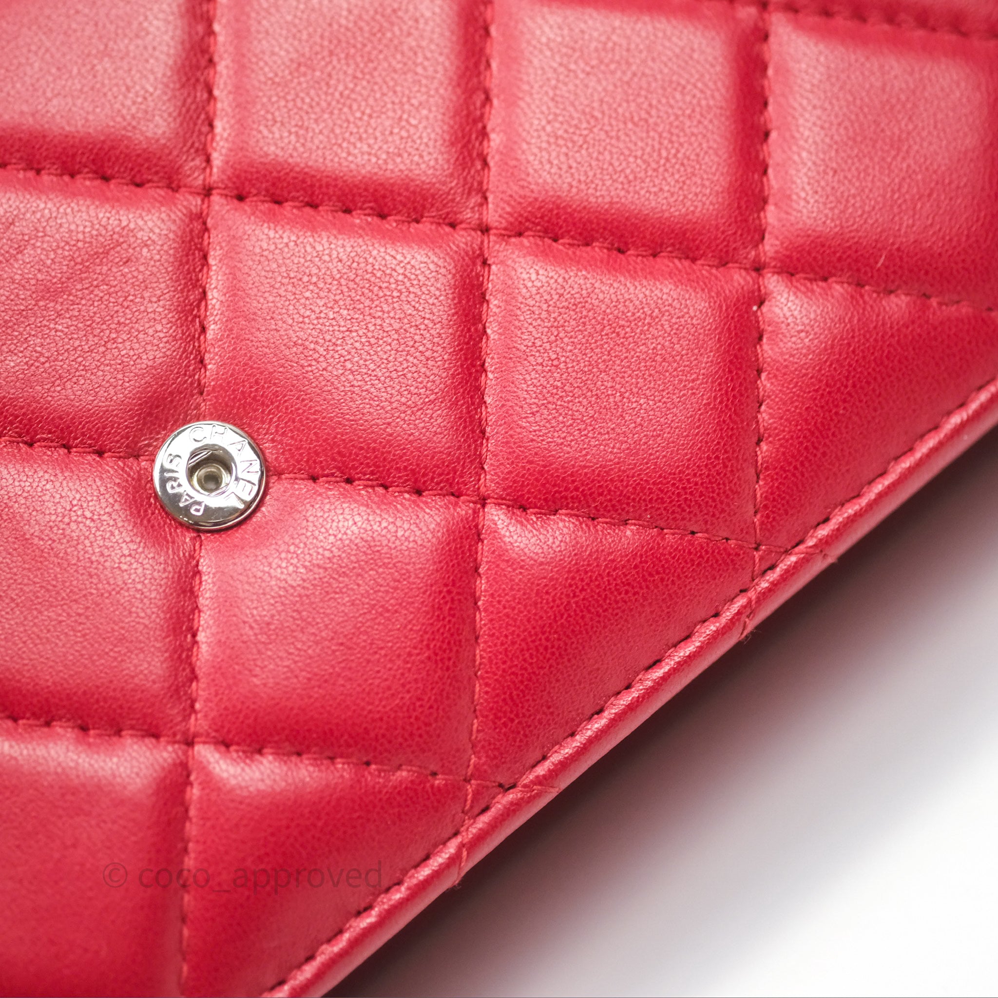 Chanel Boy Wallet on Chain WOC Red Lambskin Ruthenium Hardware - Luxury Crossbody Bag for Women, Perfect for Parties, Date Nights & Evening Events